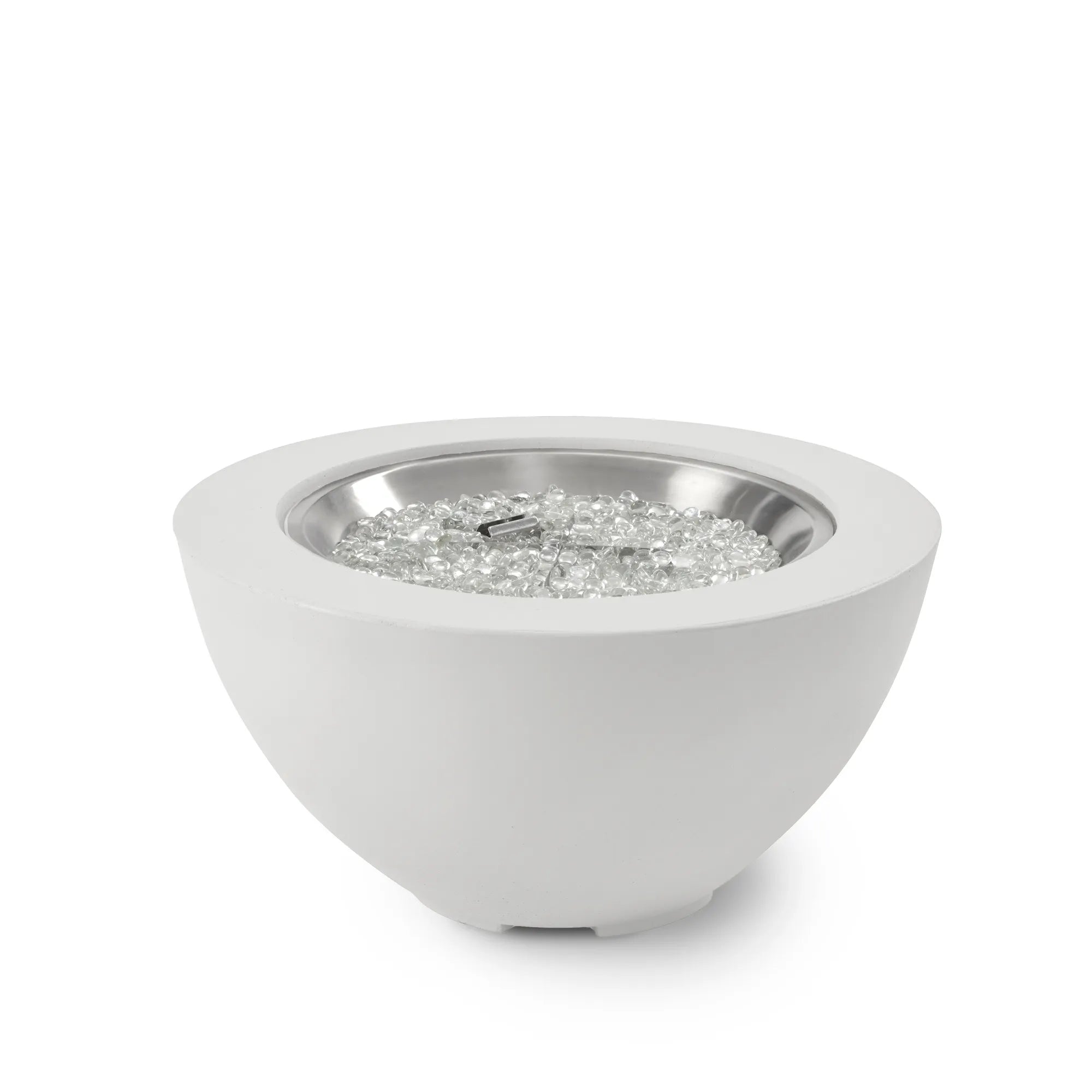 Cove 29″ Round Concrete Gas Fire Pit Bowl – The Outdoor GreatRoom Company