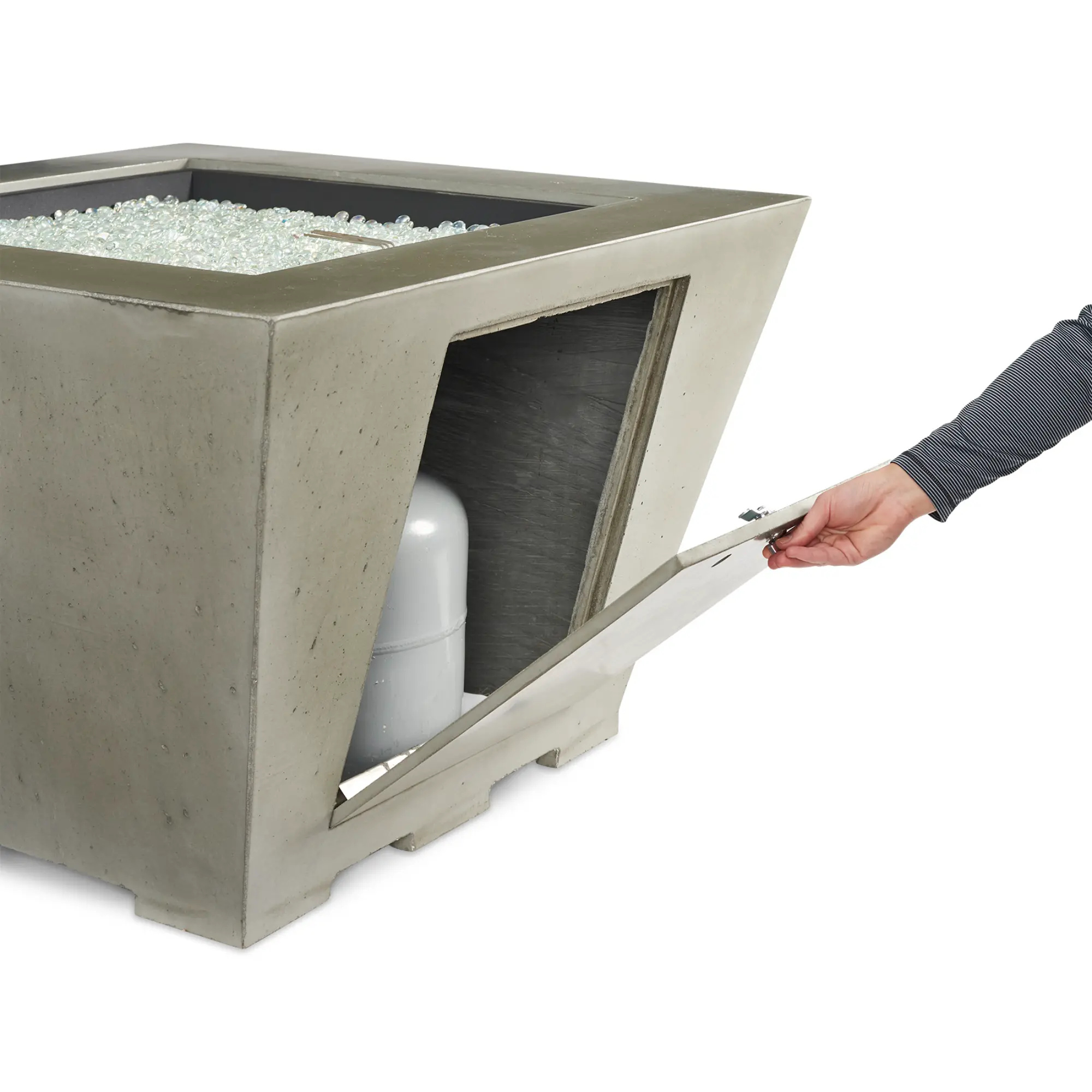 Cove 37″ Trapezoid Gas Fire Pit – The Outdoor GreatRoom Company