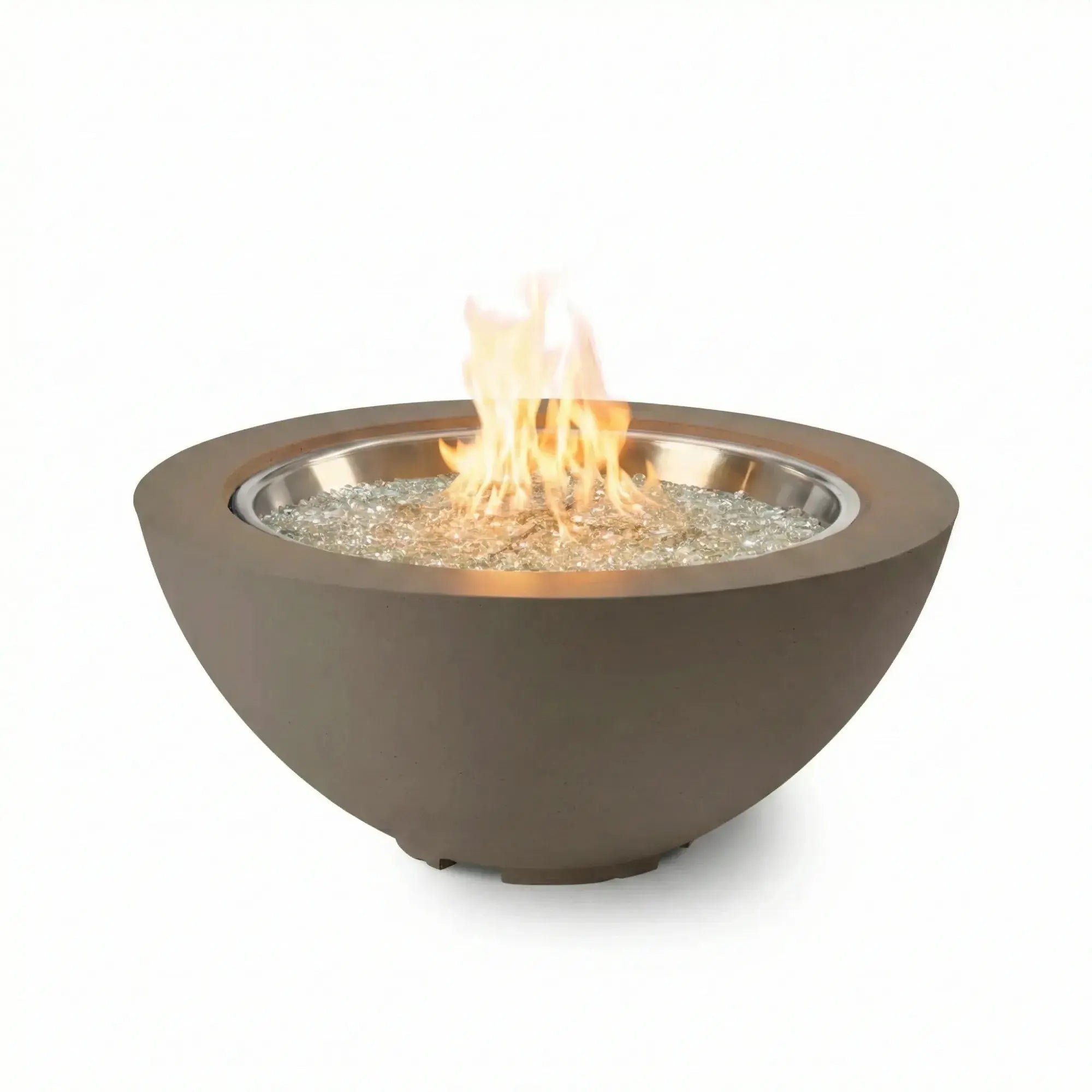 Cove 42″ Round Concrete Gas Fire Pit Bowl – The Outdoor GreatRoom Company The Outdoor GreatRoom Company