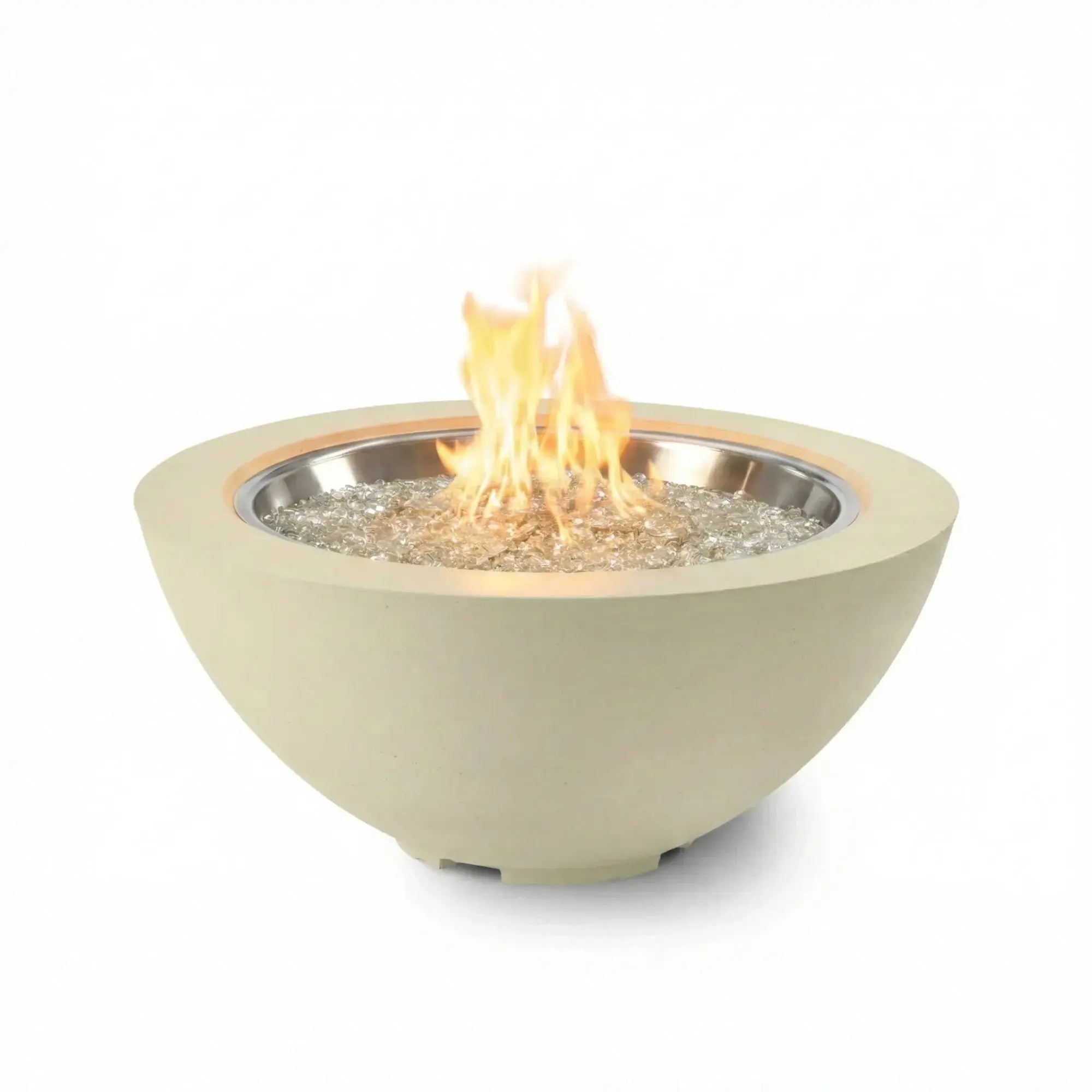 Cove 42″ Round Concrete Gas Fire Pit Bowl – The Outdoor GreatRoom Company The Outdoor GreatRoom Company