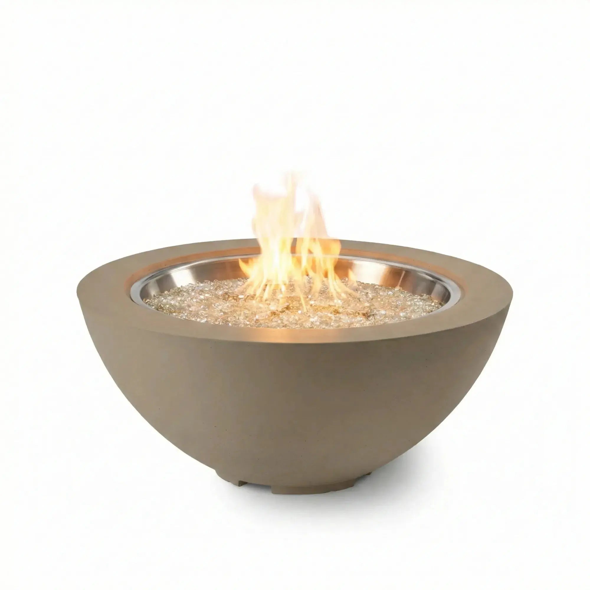 Cove 42″ Round Concrete Gas Fire Pit Bowl – The Outdoor GreatRoom Company The Outdoor GreatRoom Company