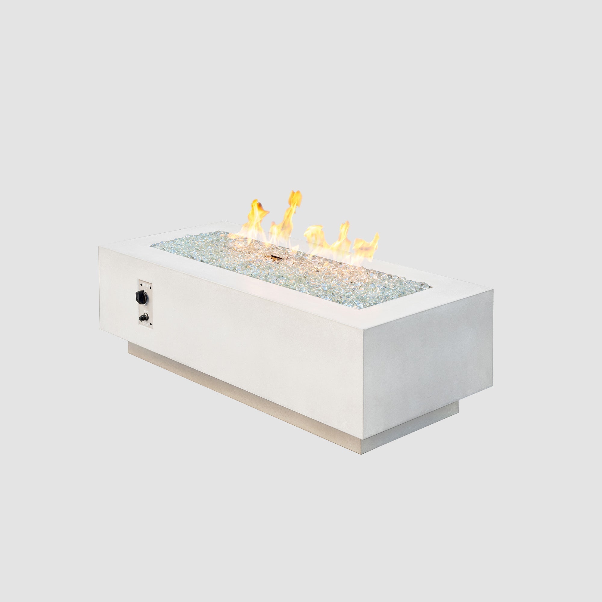 Cove 54″ Linear Concrete Gas Fire Pit Table – The Outdoor GreatRoom Company