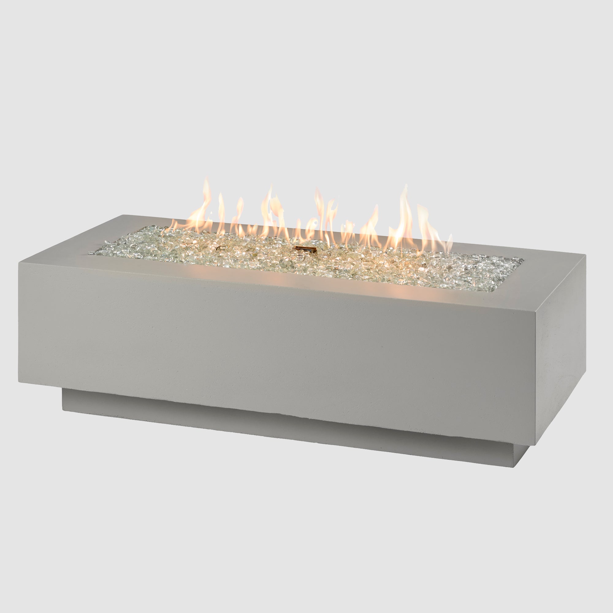 Cove 54″ Linear Concrete Gas Fire Pit Table – The Outdoor GreatRoom Company