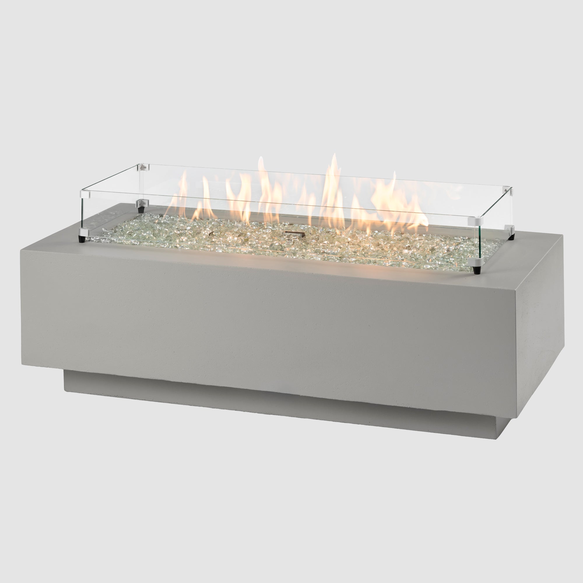 Cove 54″ Linear Concrete Gas Fire Pit Table – The Outdoor GreatRoom Company