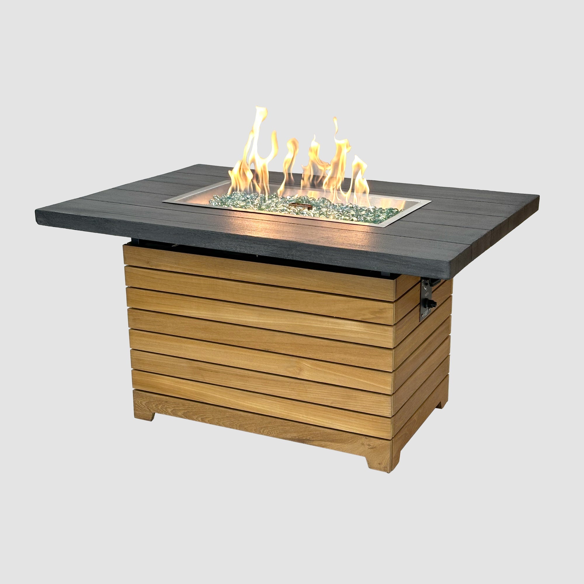 Darien 42″ Rectangular Gas Fire Pit Table – The Outdoor GreatRoom Company