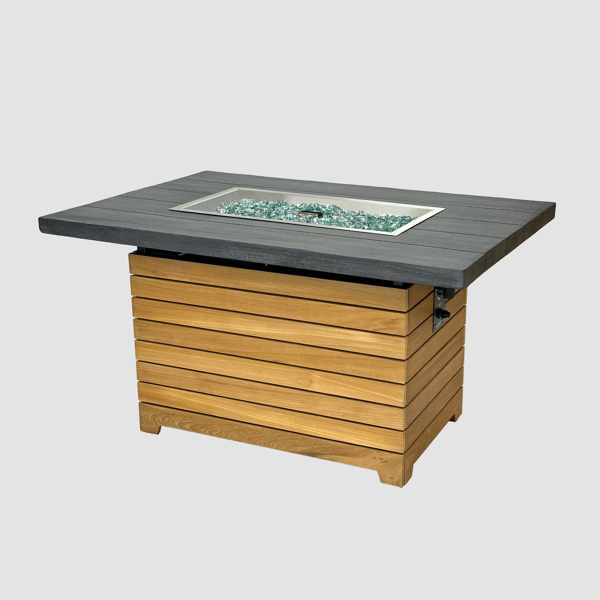Darien 42″ Rectangular Gas Fire Pit Table – The Outdoor GreatRoom Company