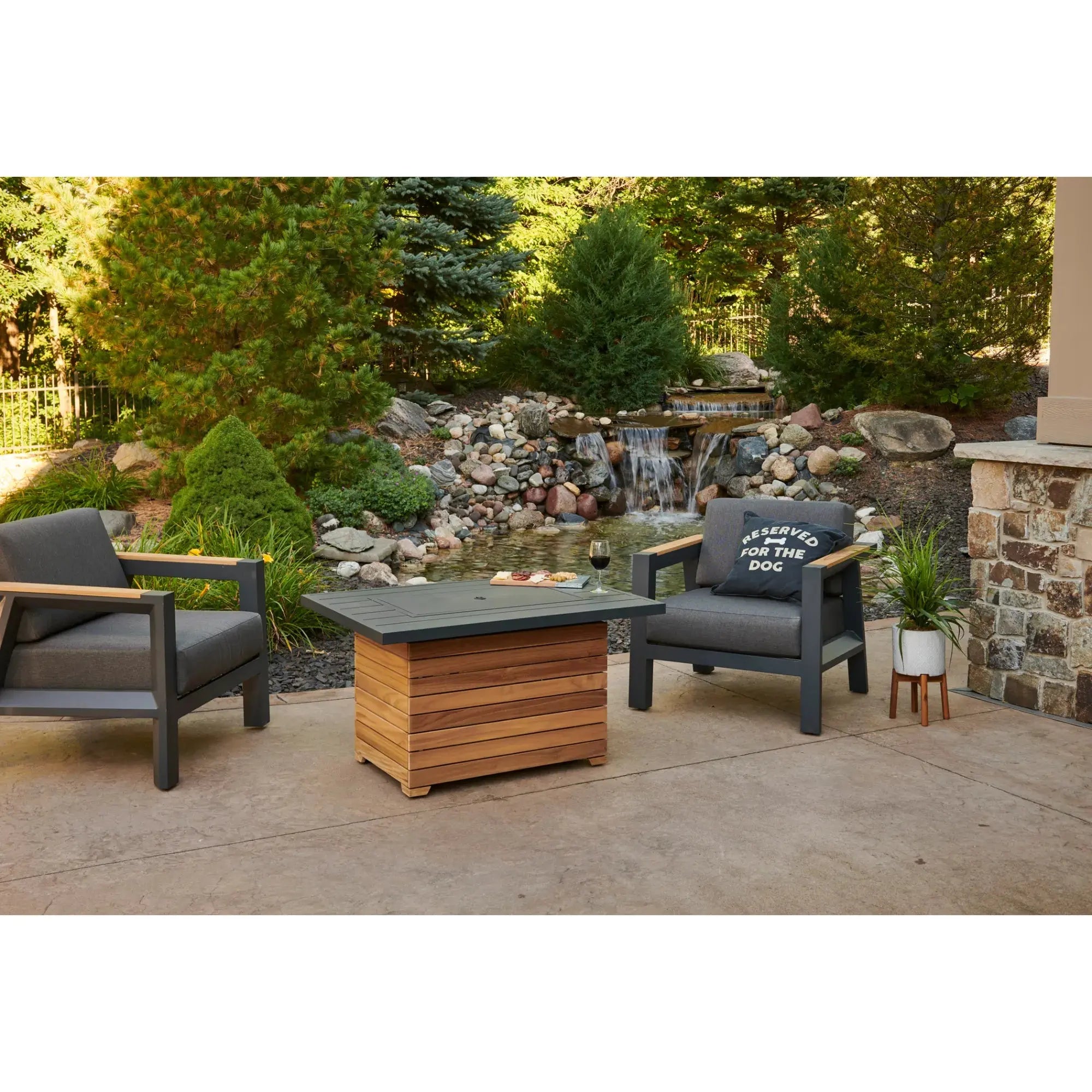 Darien 42″ Rectangular Gas Fire Pit Table – The Outdoor GreatRoom Company The Outdoor GreatRoom Company