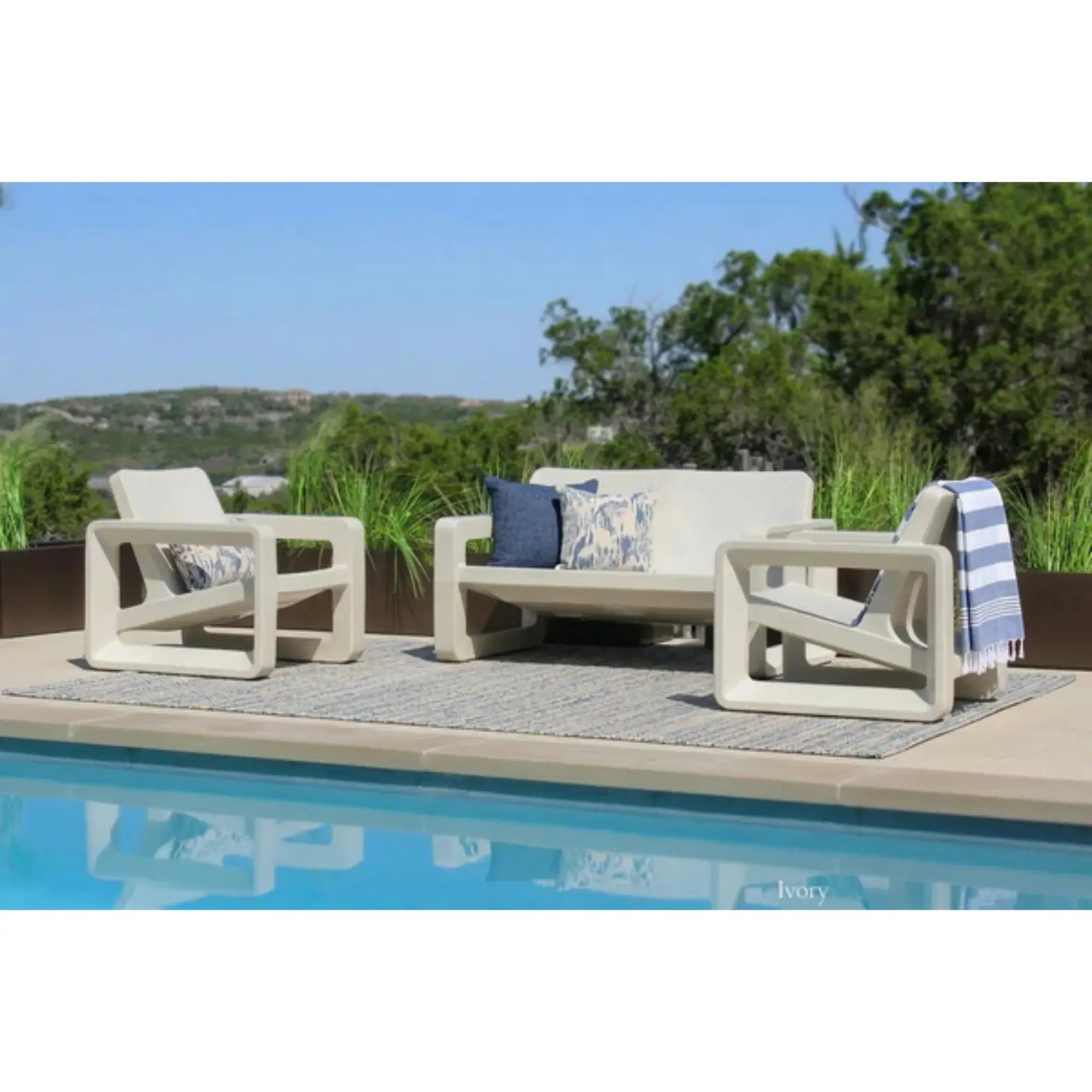 Deck Lounge Chair | Modern Outdoor Resin Lounge Chair — Tupelo Goods Tupelo Goods
