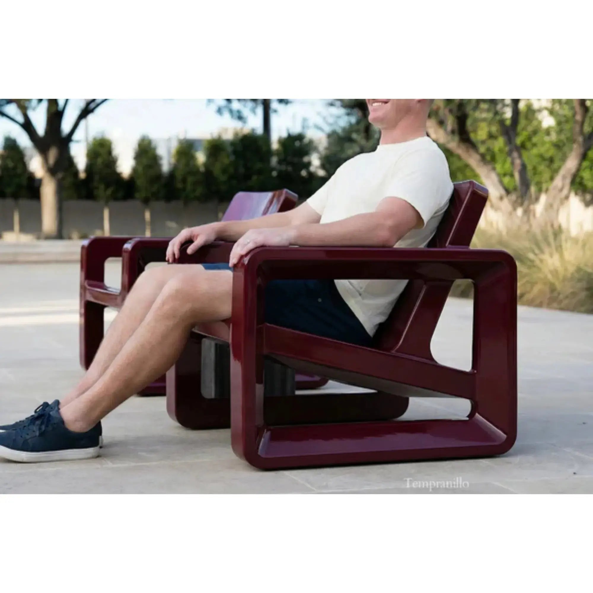 Deck Lounge Chair | Modern Outdoor Resin Lounge Chair — Tupelo Goods Tupelo Goods