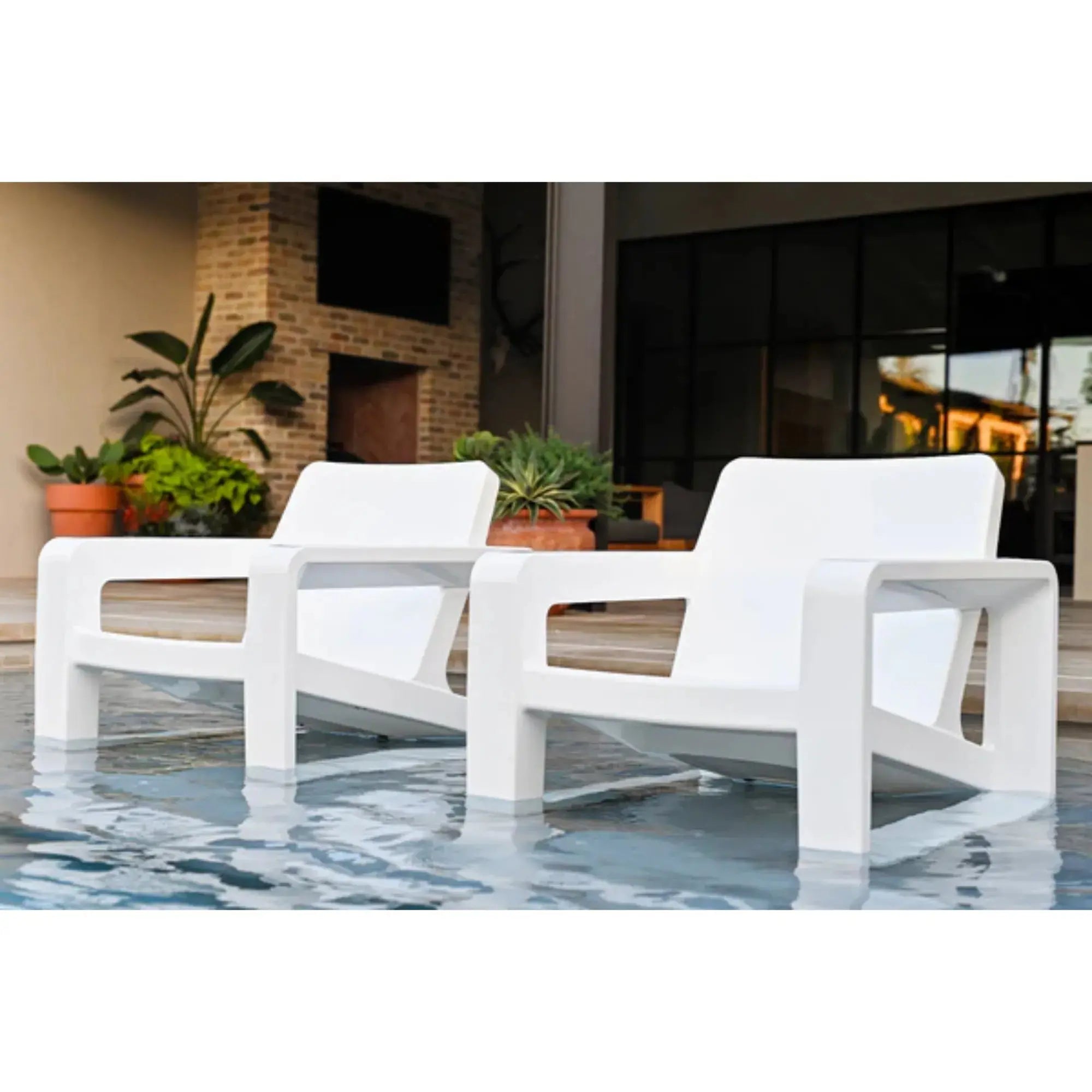 Deck Lounge Chair | Modern Outdoor Resin Lounge Chair — Tupelo Goods Tupelo Goods