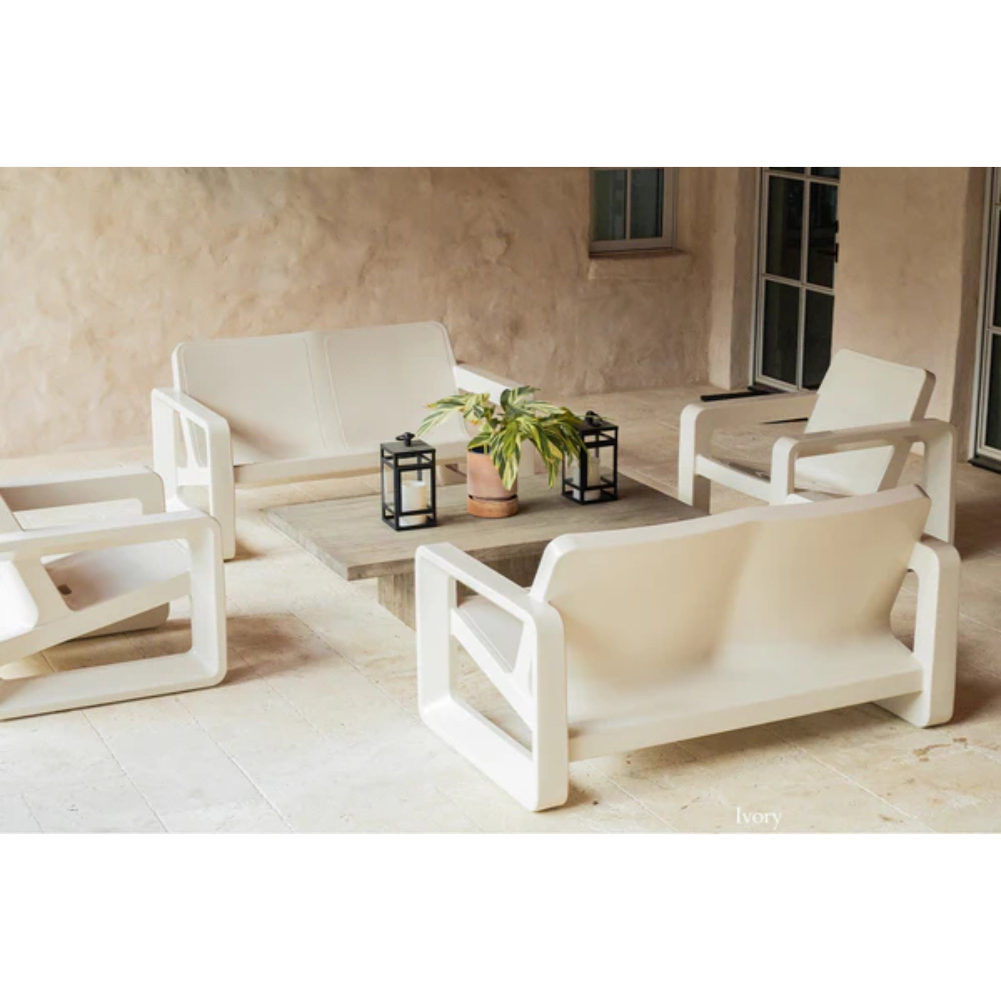 Deck Loveseat | Modern Outdoor Resin Loveseat — Tupelo Goods Tupelo Goods
