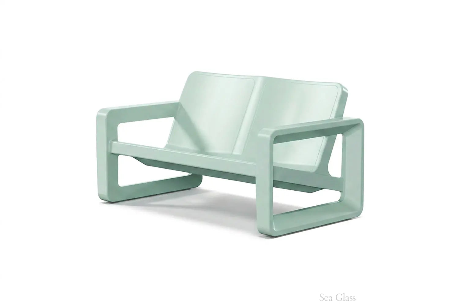 Deck Loveseat | Modern Outdoor Resin Loveseat — Tupelo Goods Tupelo Goods