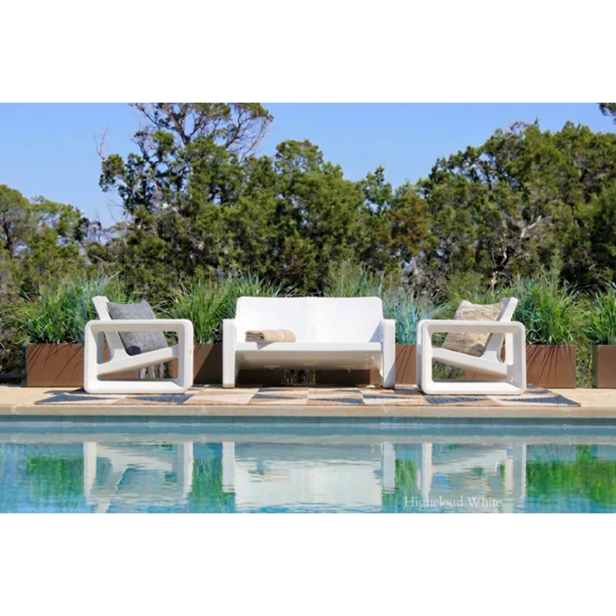 Deck Loveseat | Modern Outdoor Resin Loveseat — Tupelo Goods Tupelo Goods