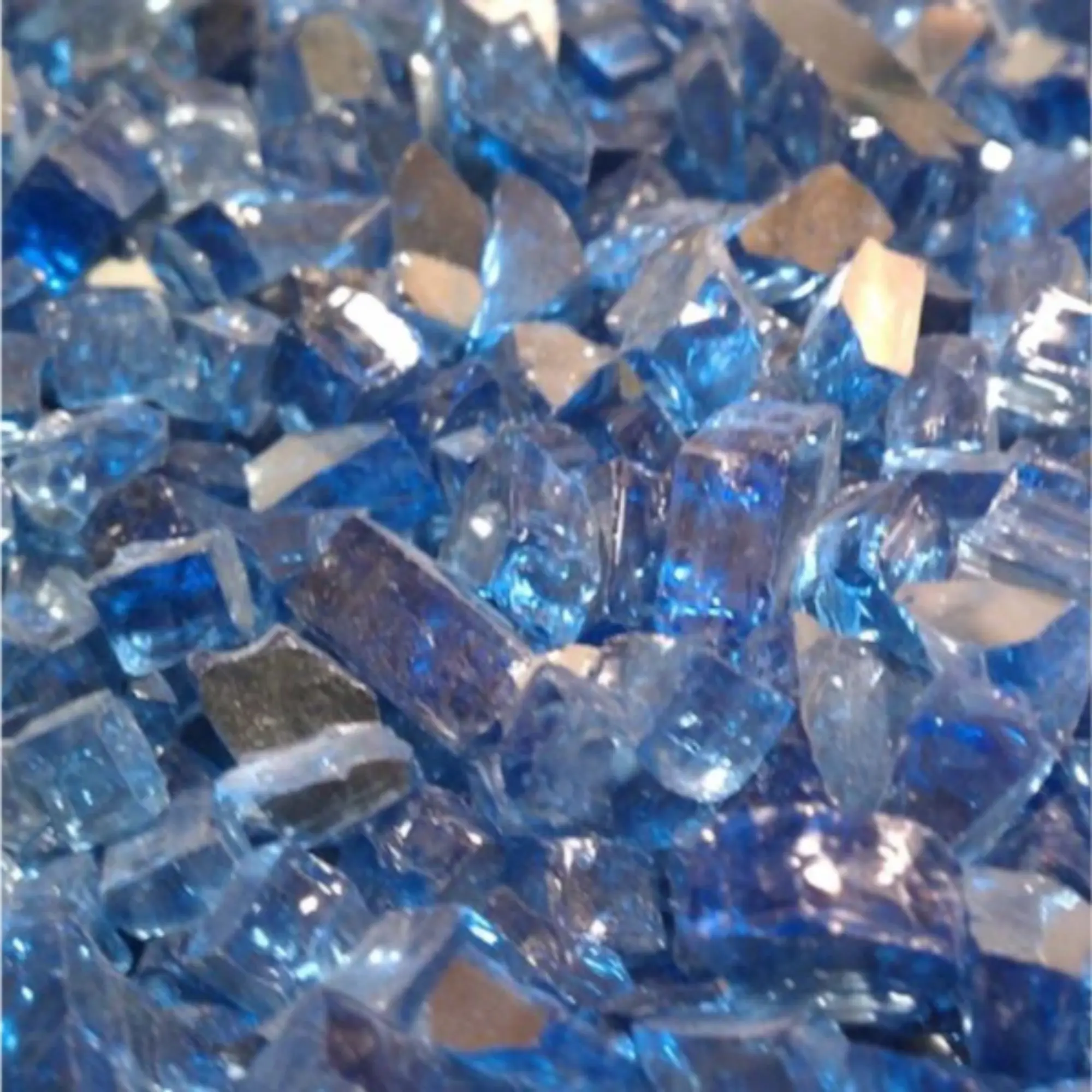 Cobalt Reflective Fireglass – ½” Crushed (25 lb Tub) Hargrove Hearth Products