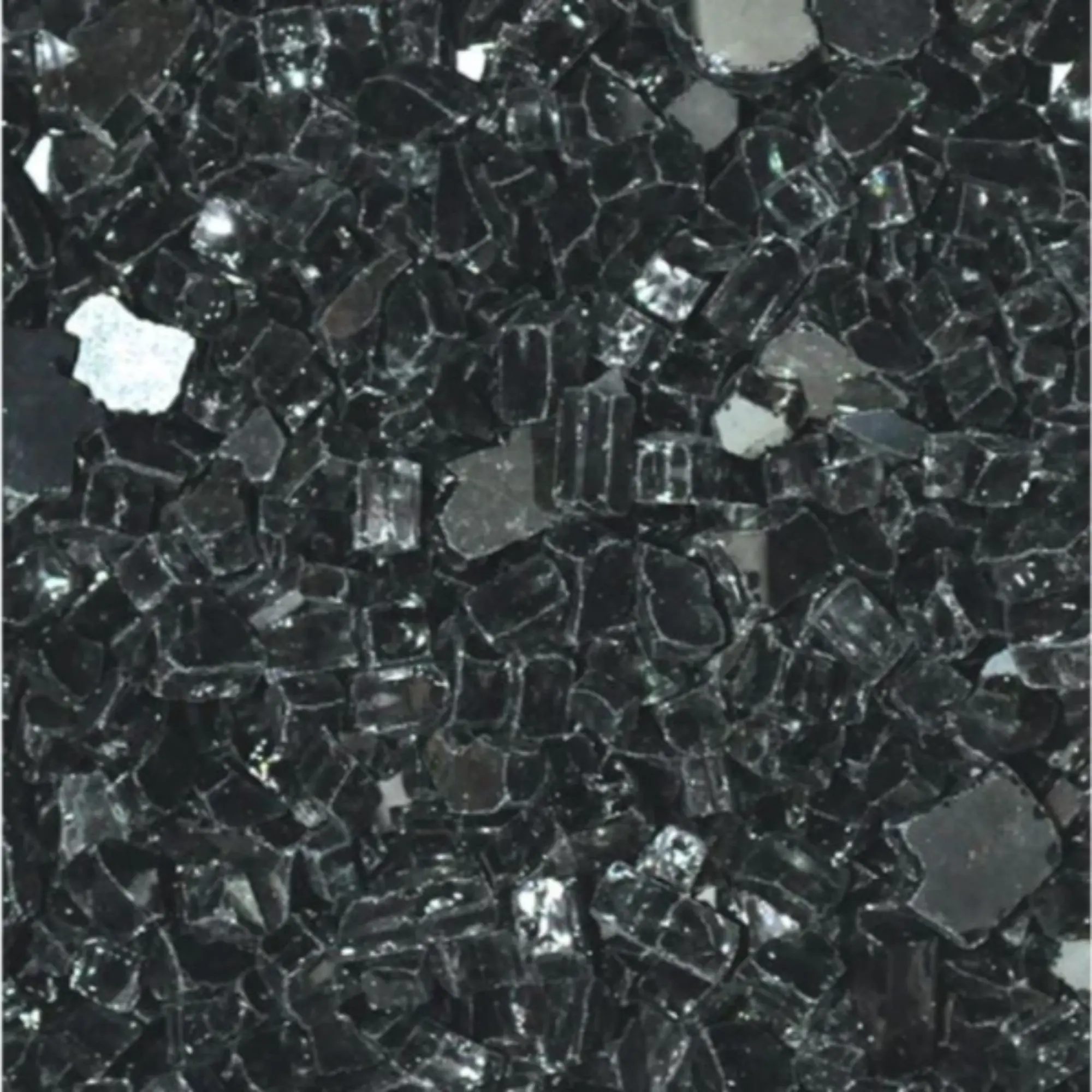 Black Hargrove Fireglass – ½” Crushed (25 lb Tub) Hargrove Hearth Products