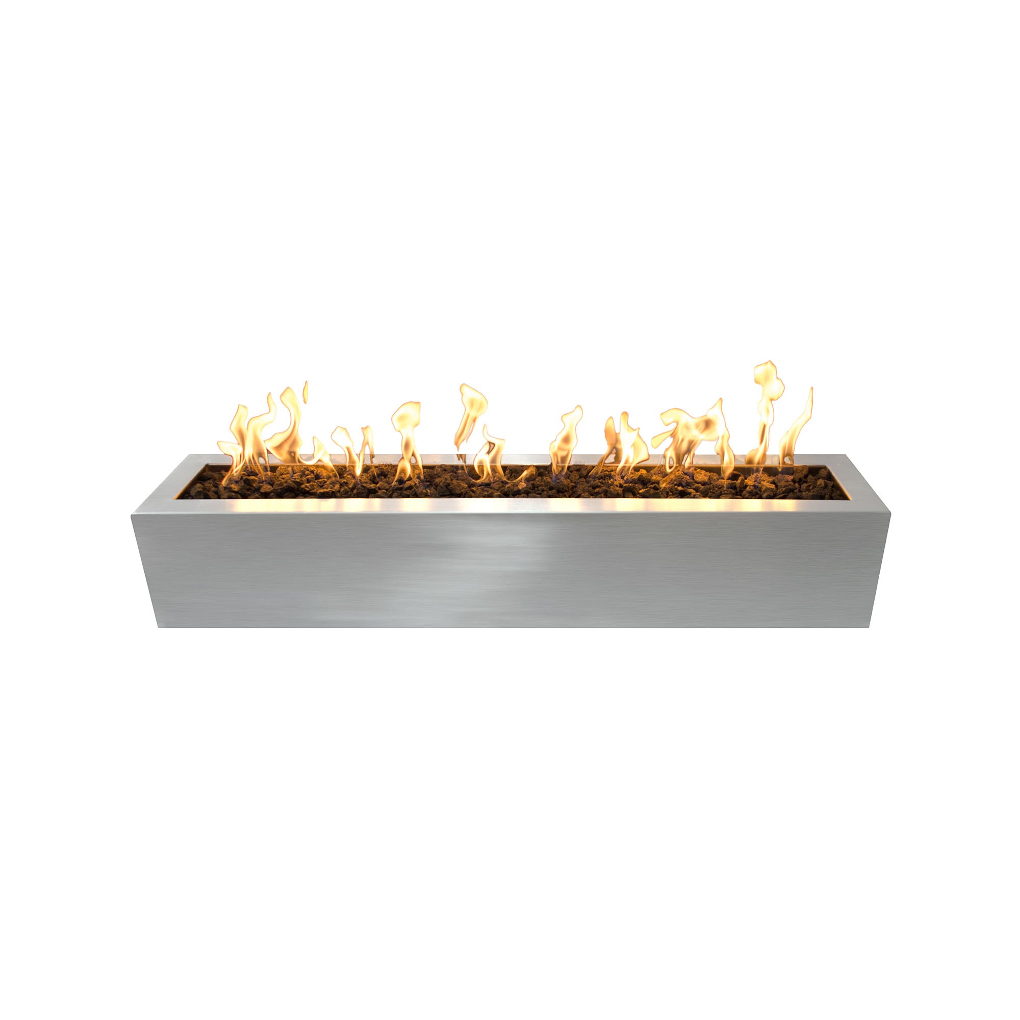 Eaves 72″ Linear Stainless Steel Gas Fire Pit – The Outdoor Plus