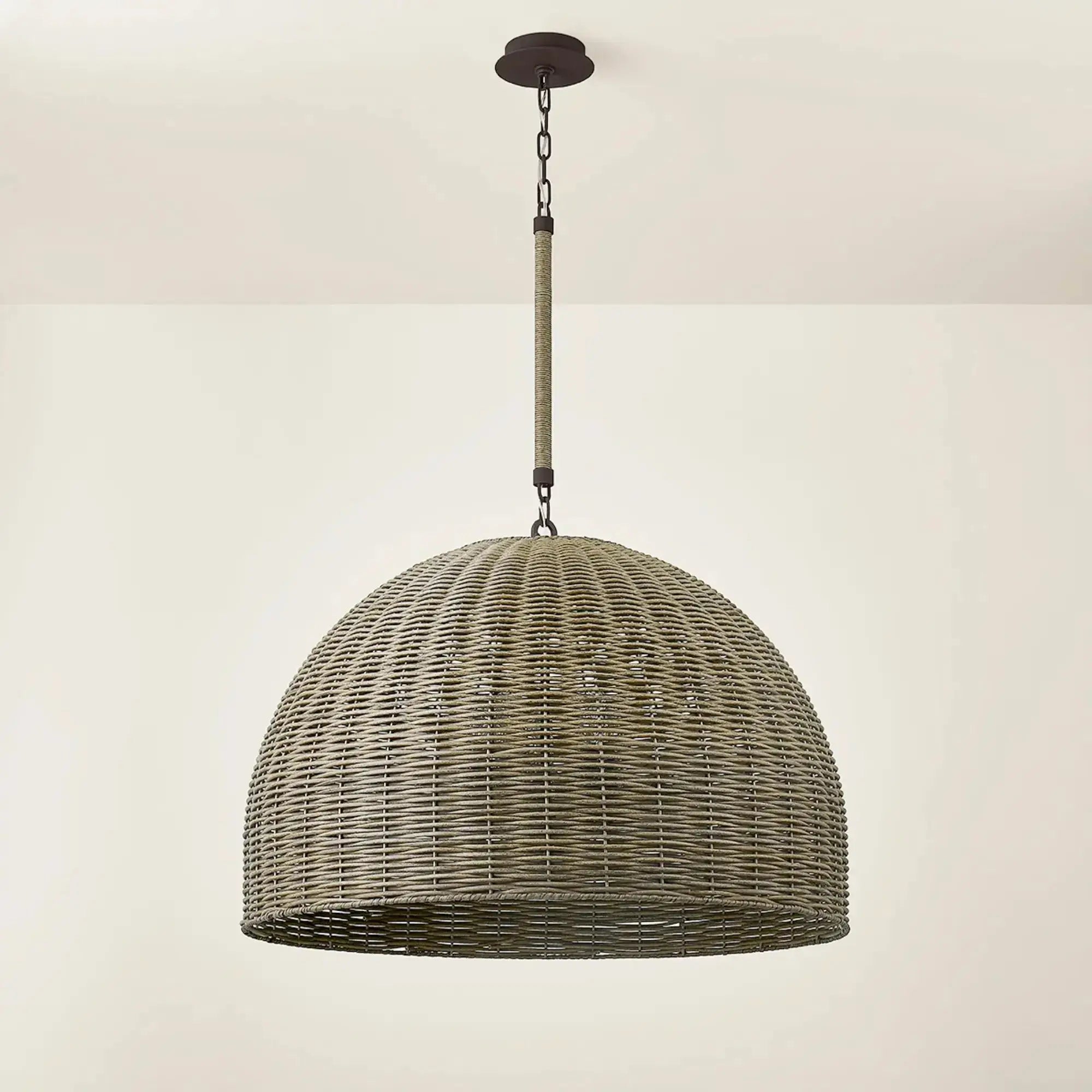 Troy Lighting Huxley 23.25-Inch Outdoor Pendant - Textured Bronze - Wet Rated - F2034-TBZ Troy Lighting