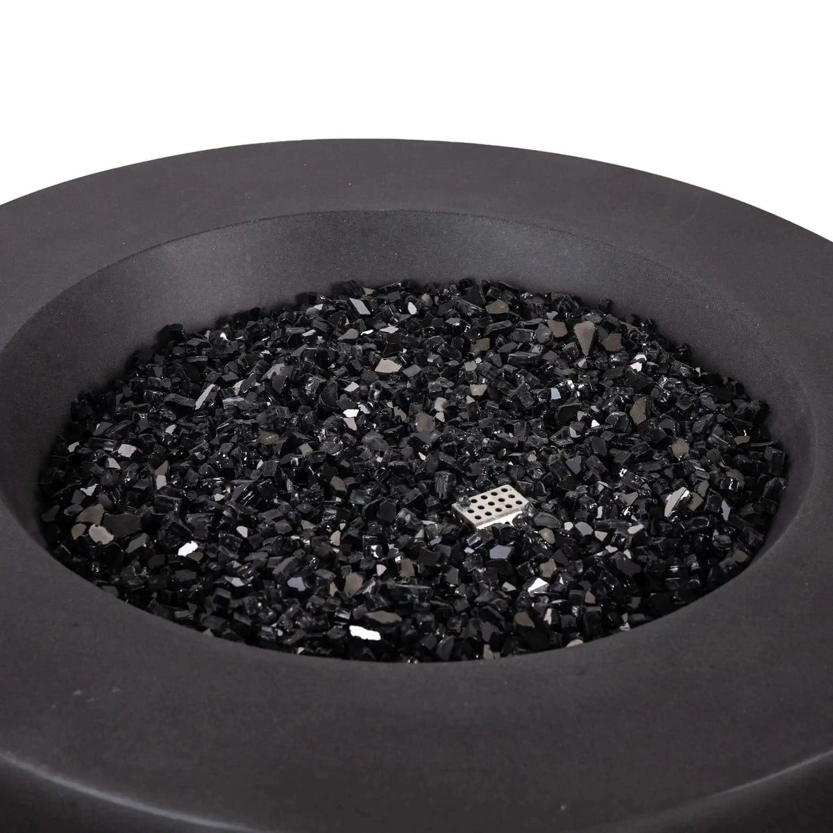 Refuge 36″ Round GFRC Concrete Natural Gas Fire Pit - Flame Havens Flame Havens