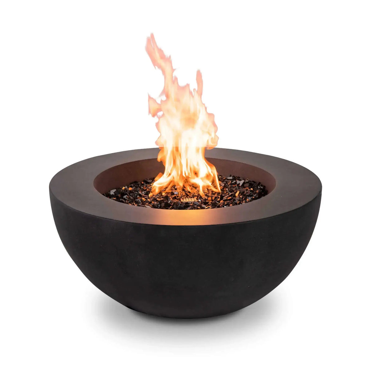 Refuge 36″ Round GFRC Concrete Natural Gas Fire Pit - Flame Havens Flame Havens