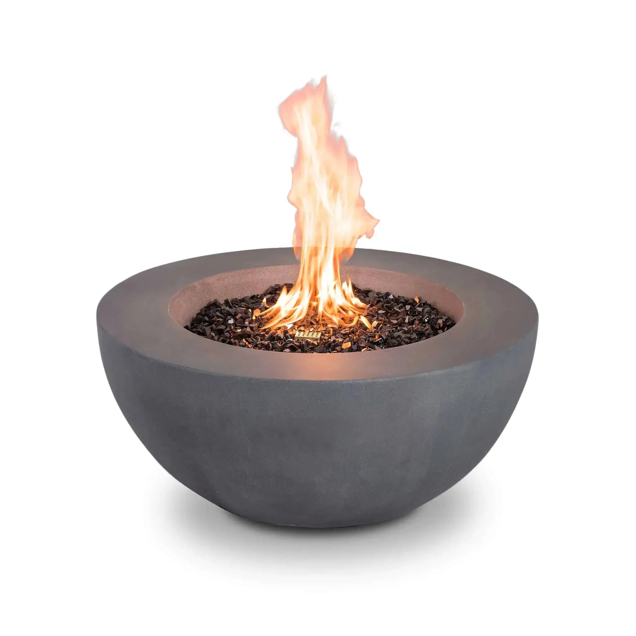 Refuge 36″ Round GFRC Concrete Natural Gas Fire Pit - Flame Havens Flame Havens