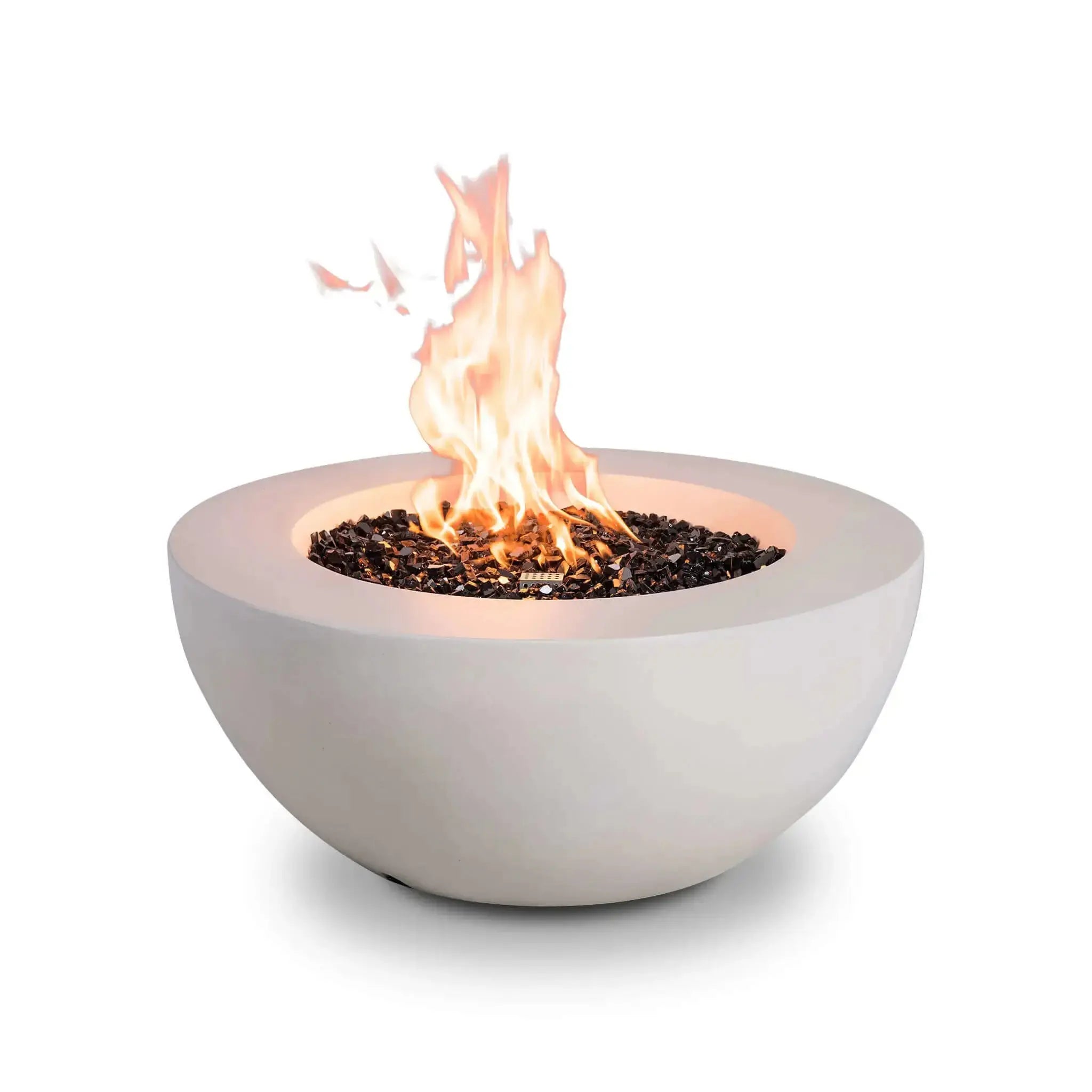 Refuge 36″ Round GFRC Concrete Natural Gas Fire Pit - Flame Havens Flame Havens