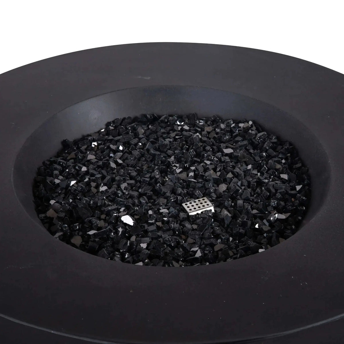 Refuge 43″ Round GFRC Concrete Natural Gas Fire Pit - Flame Havens Flame Havens
