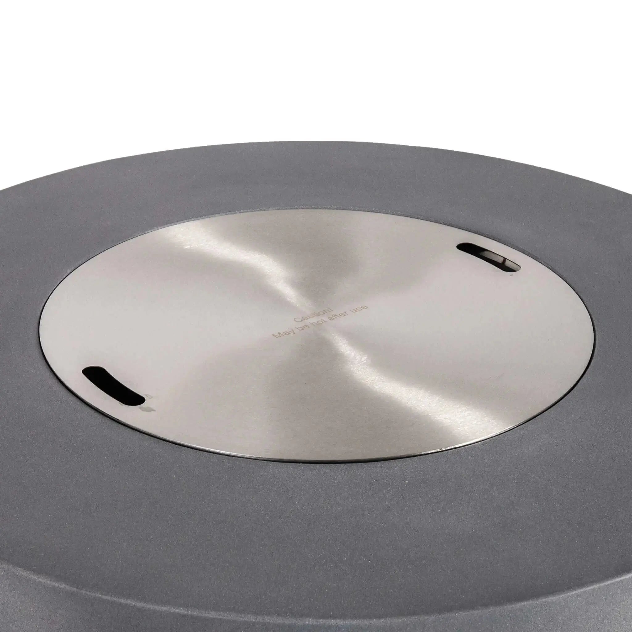 24″ Round Stainless Steel Fire Pit Burner Cover - Flame Havens Flame Havens