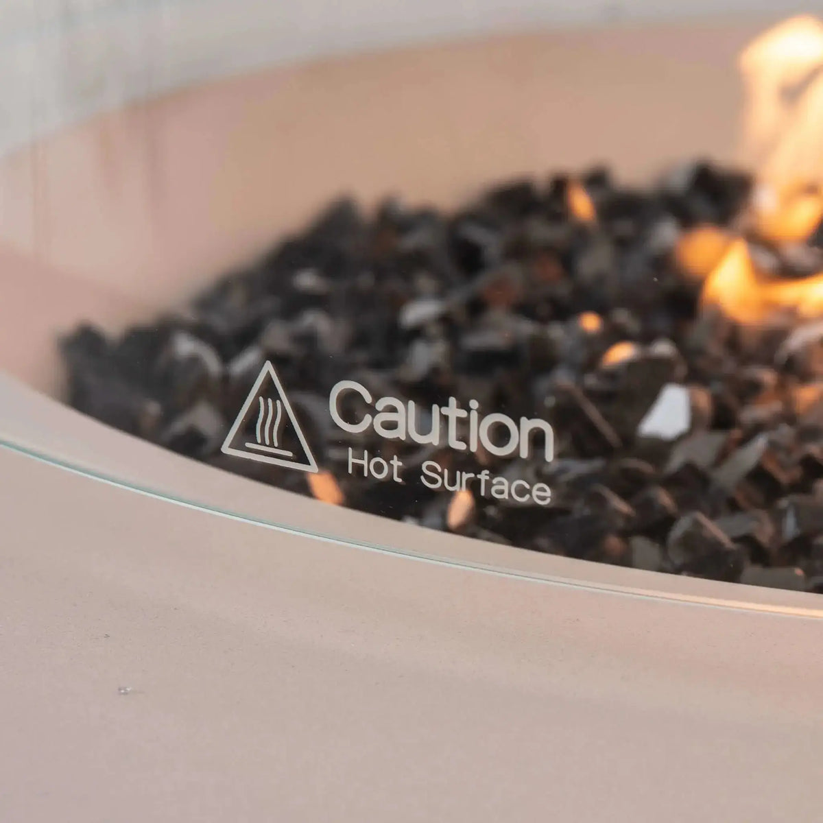 28″ Round Tempered Glass Fire Pit Wind Guard - Flame Havens Flame Havens