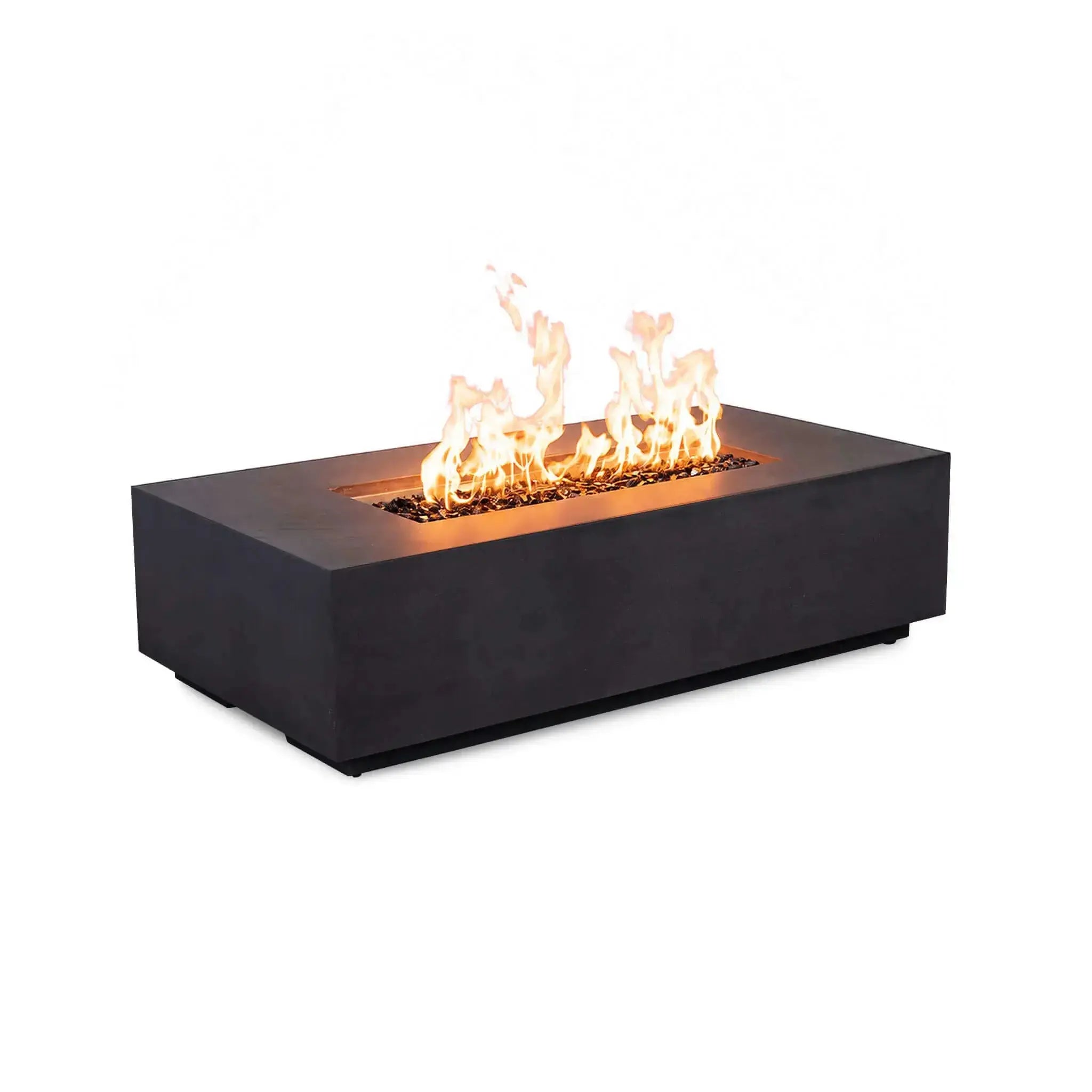 Refuge 56″ x 30″ Rectangular GFRC Concrete Natural Gas Fire Pit - Flame Havens Flame Havens