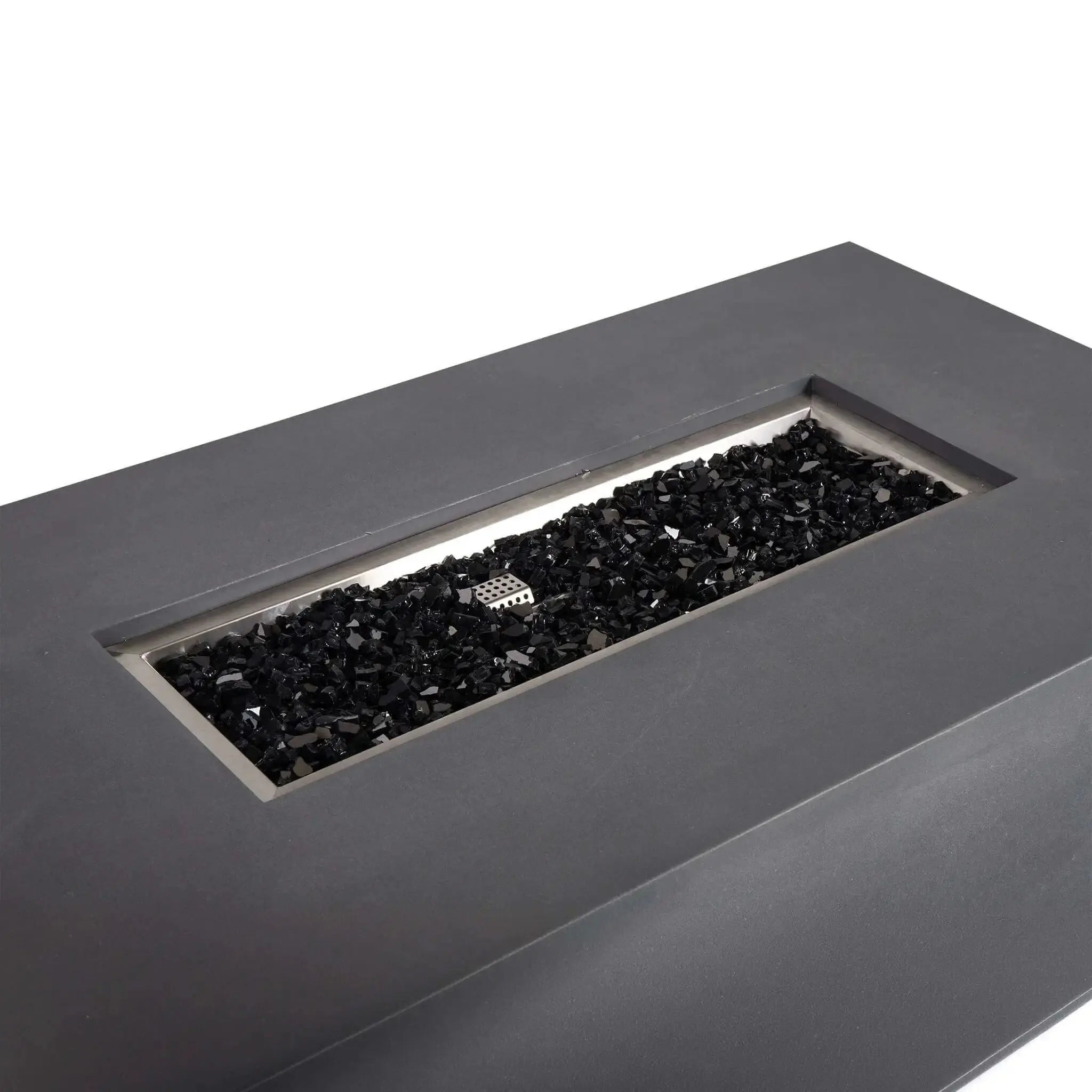Refuge 56″ x 30″ Rectangular GFRC Concrete Natural Gas Fire Pit - Flame Havens Flame Havens