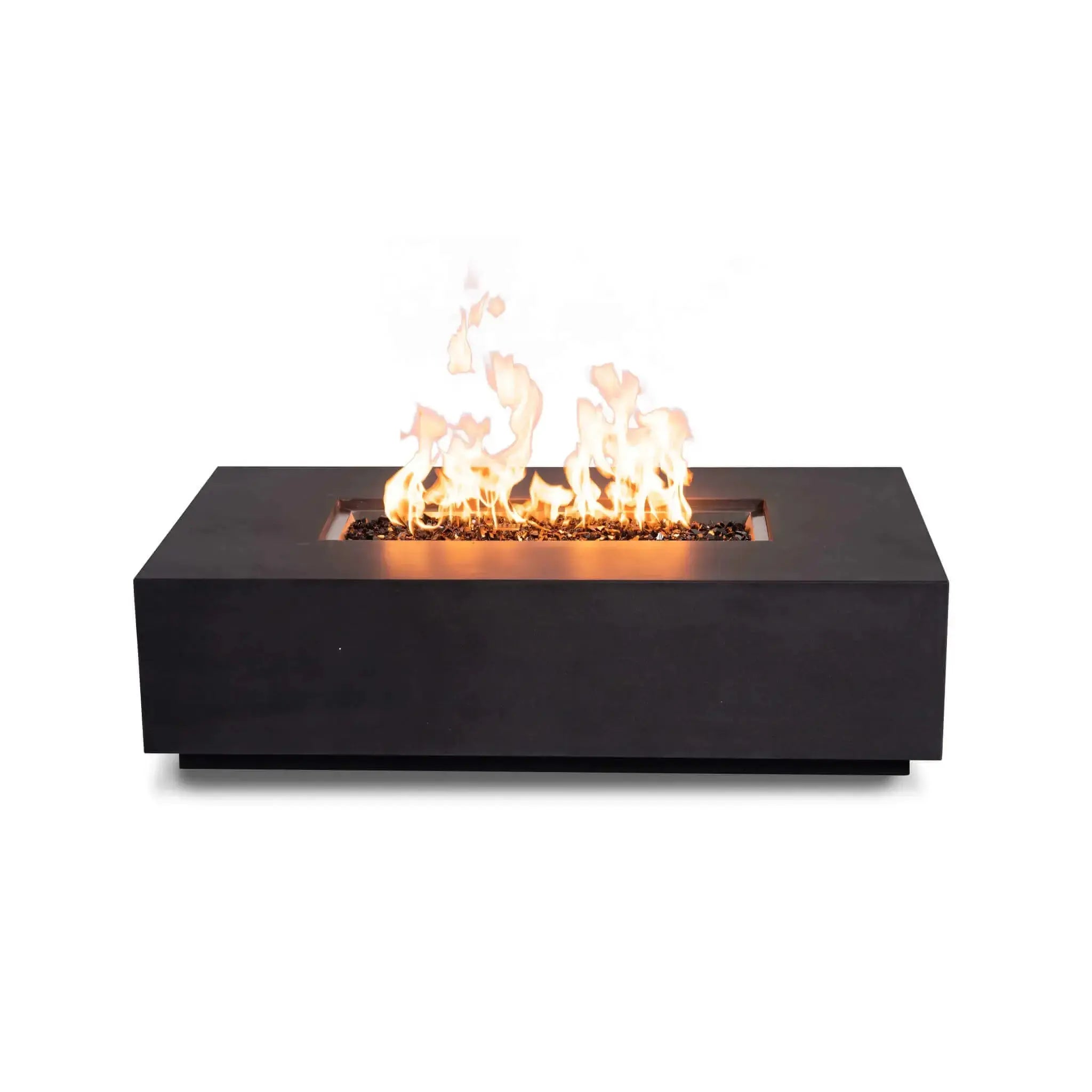 Refuge 56″ x 30″ Rectangular GFRC Concrete Natural Gas Fire Pit - Flame Havens Flame Havens