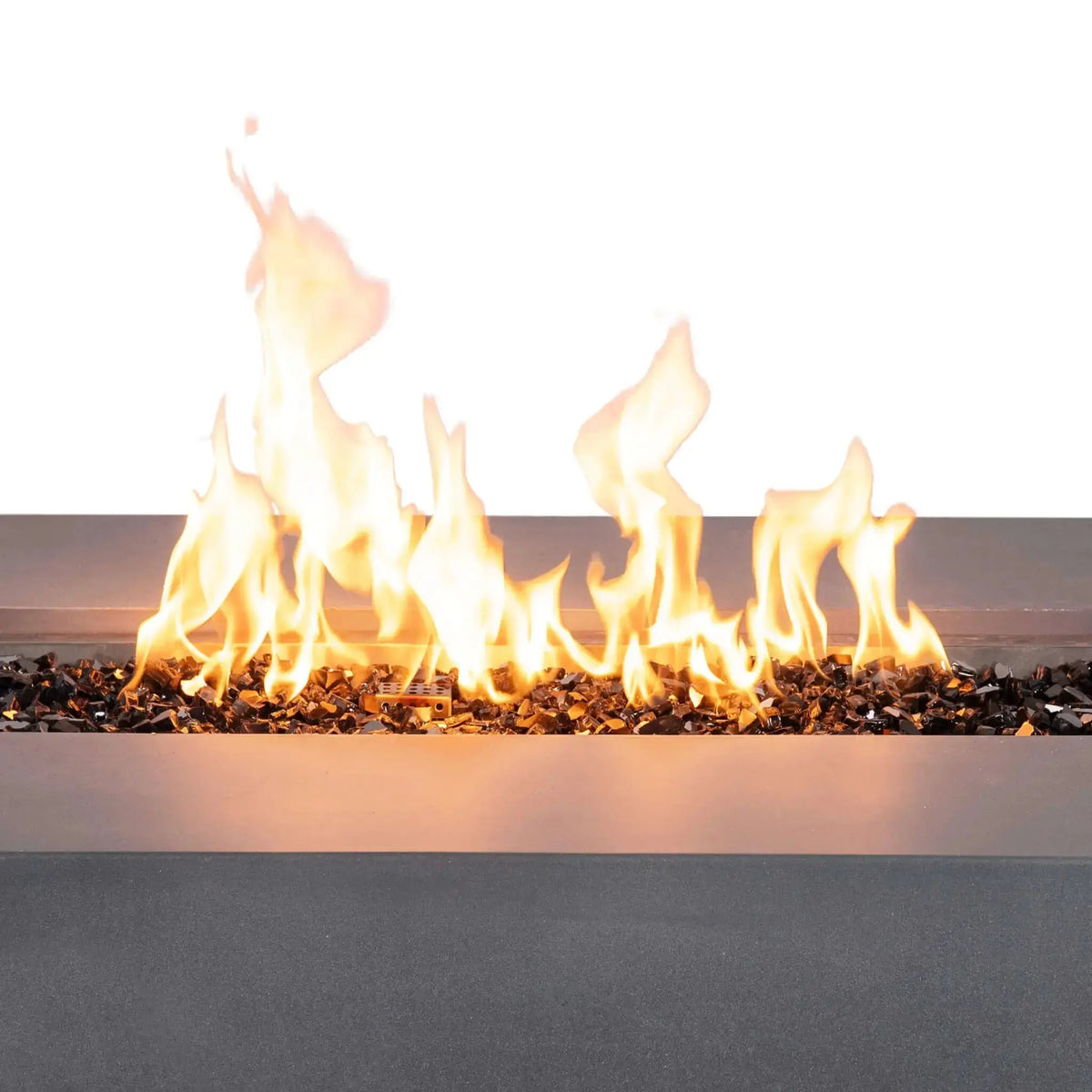 Refuge 56″ x 30″ Rectangular GFRC Concrete Natural Gas Fire Pit - Flame Havens Flame Havens