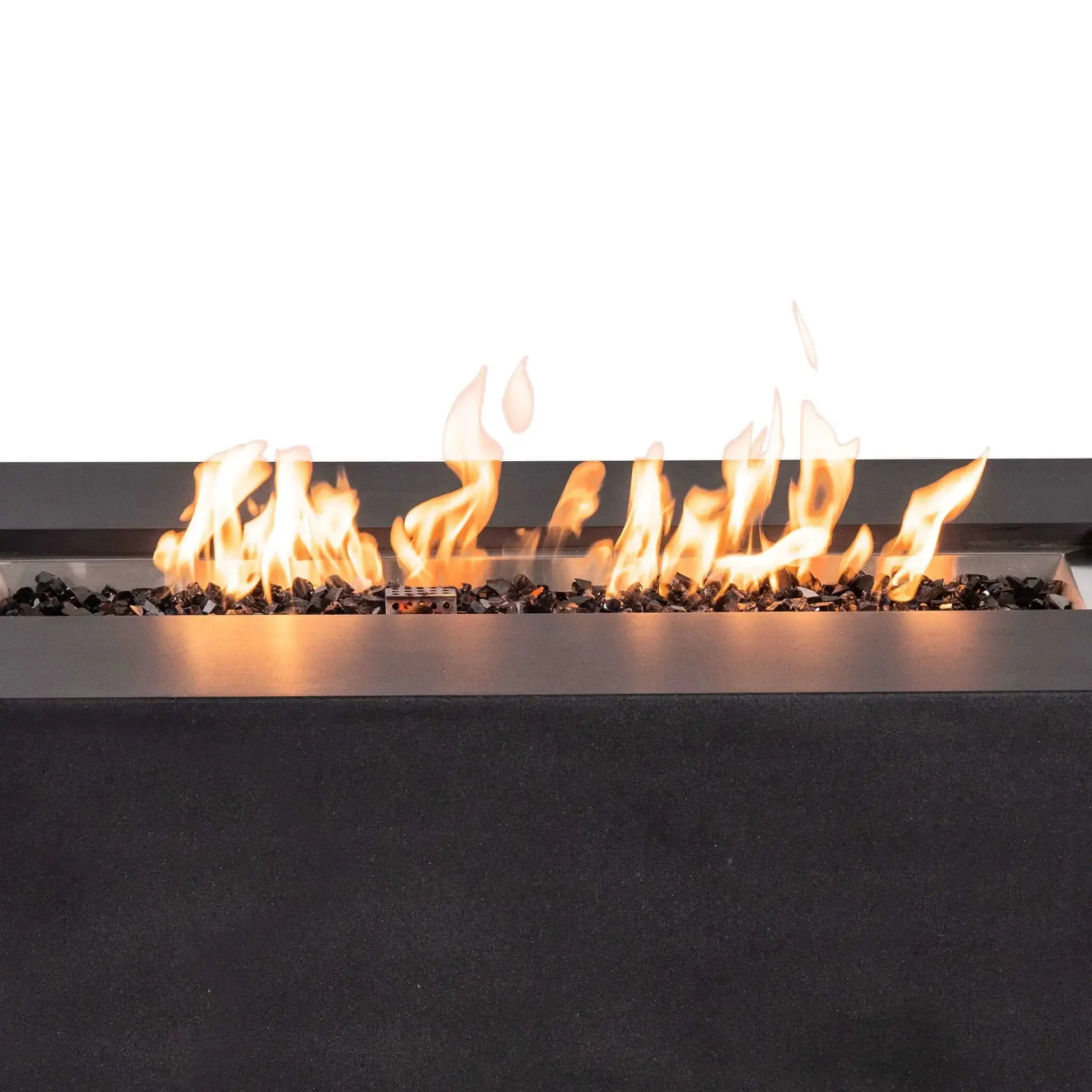 Refuge 56″ x 30″ Rectangular GFRC Concrete Propane Fire Pit with Hidden Tank Drawer – Flame Havens Flame Havens