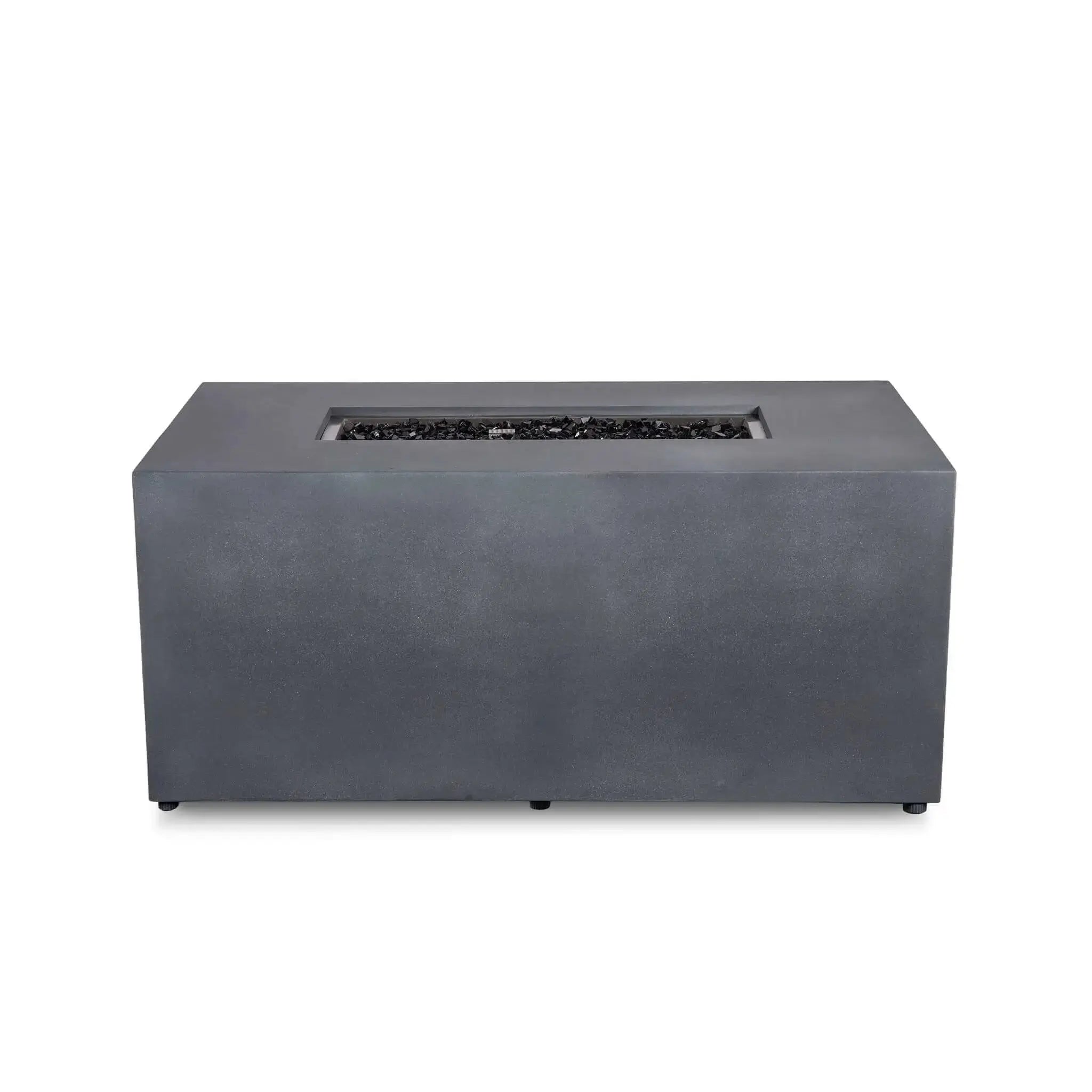 Refuge 56″ x 30″ Rectangular GFRC Concrete Propane Fire Pit with Hidden Tank Drawer – Flame Havens Flame Havens
