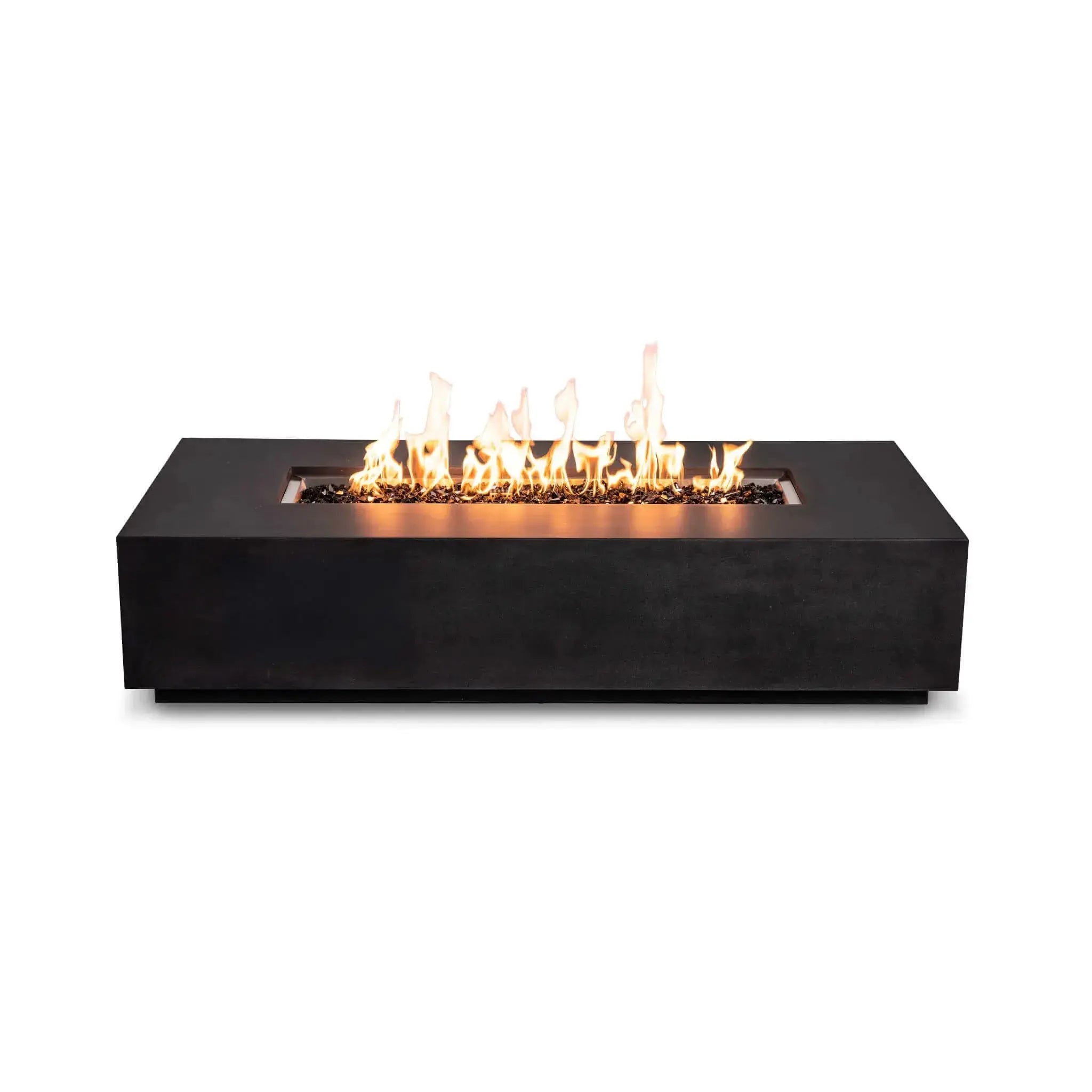 Refuge 68″ x 30″ Rectangular GFRC Concrete Natural Gas Fire Pit - Flame Havens Flame Havens