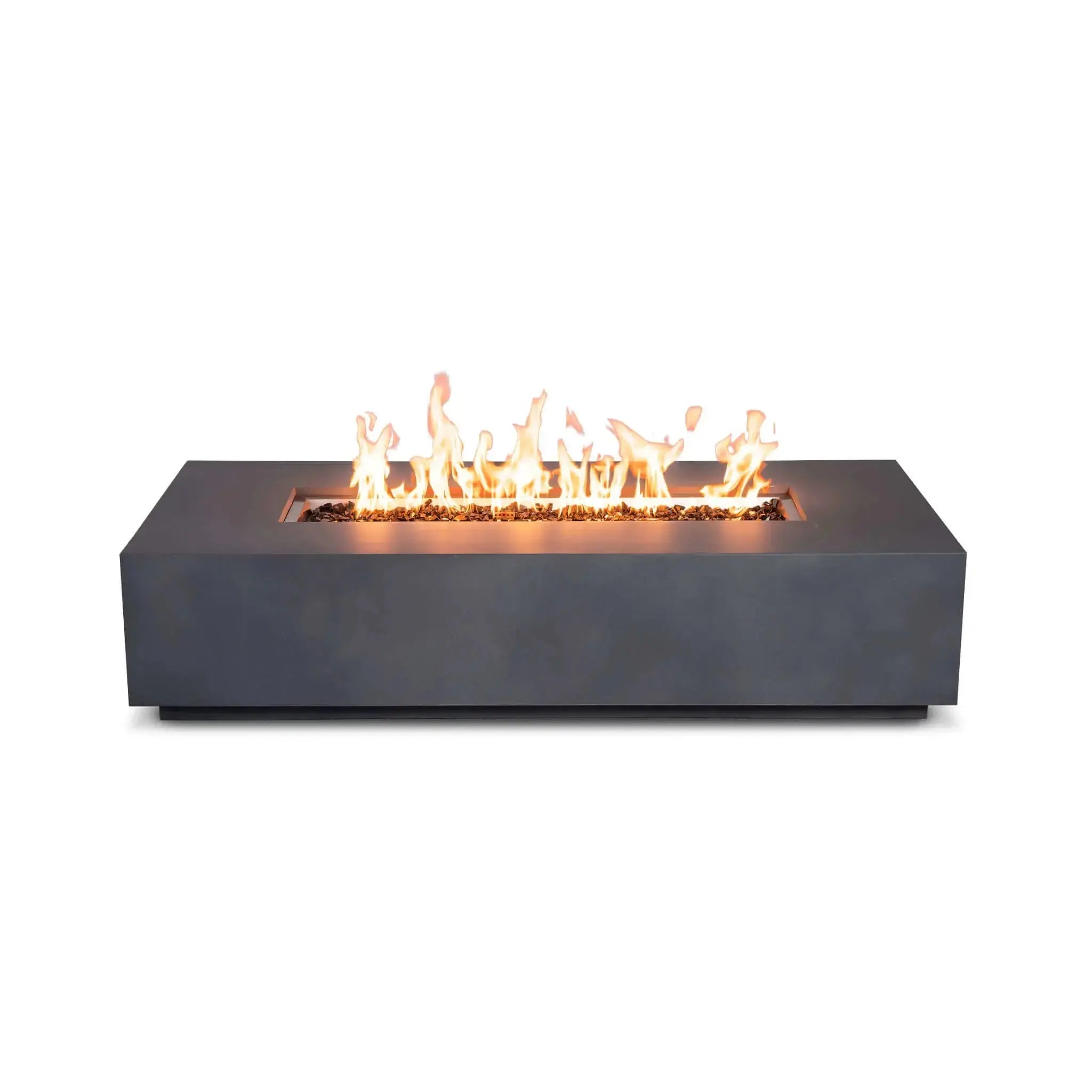 Refuge 68″ x 30″ Rectangular GFRC Concrete Natural Gas Fire Pit - Flame Havens Flame Havens