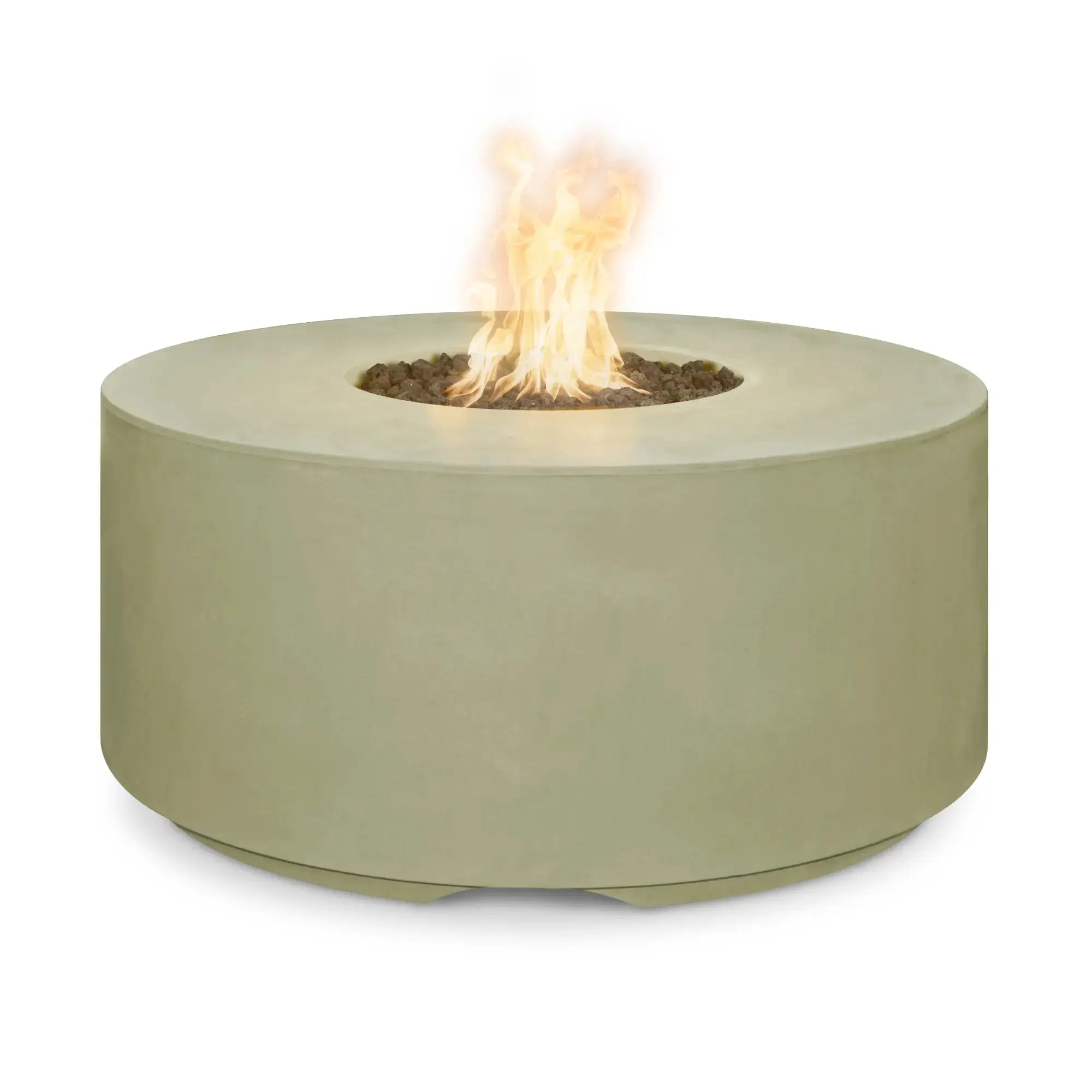 Florence 46" Round Concrete Gas Fire Pit – The Outdoor Plus The Outdoor Plus