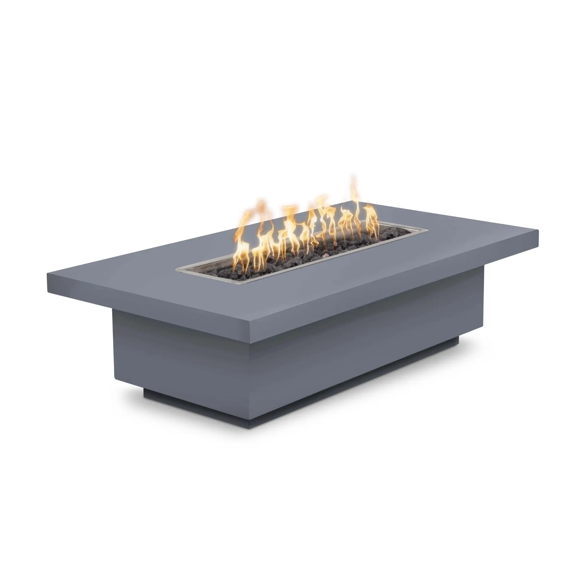 Fremont 48" Rectangular Steel Gas Fire Pit Table – The Outdoor Plus