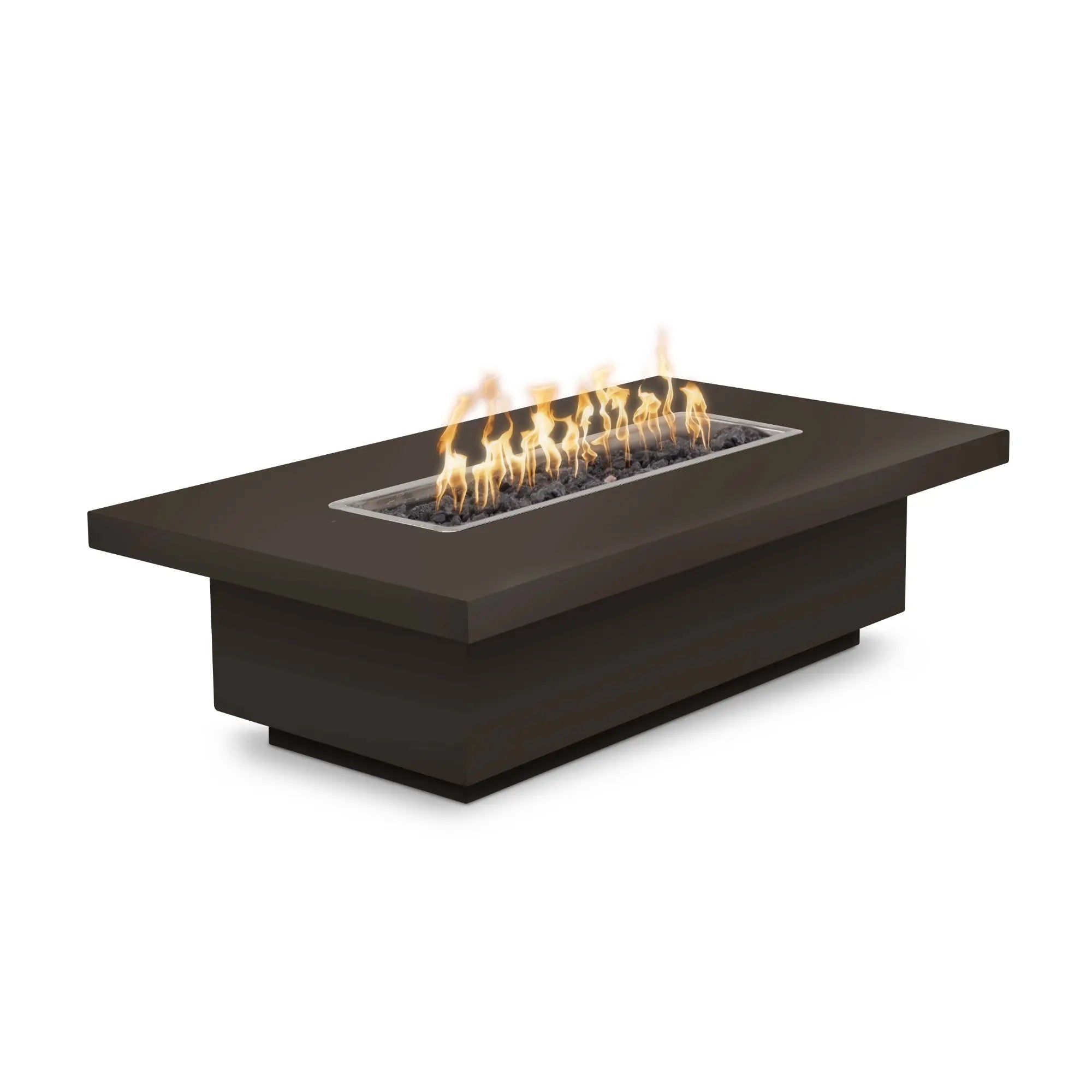 Fremont 48" Rectangular Steel Gas Fire Pit Table – The Outdoor Plus