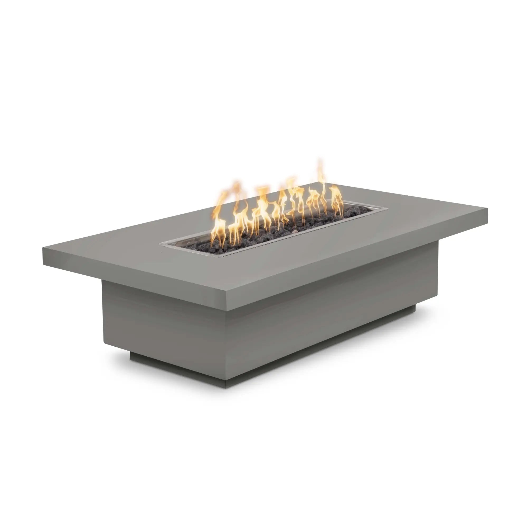 Fremont 48" Rectangular Steel Gas Fire Pit Table – The Outdoor Plus