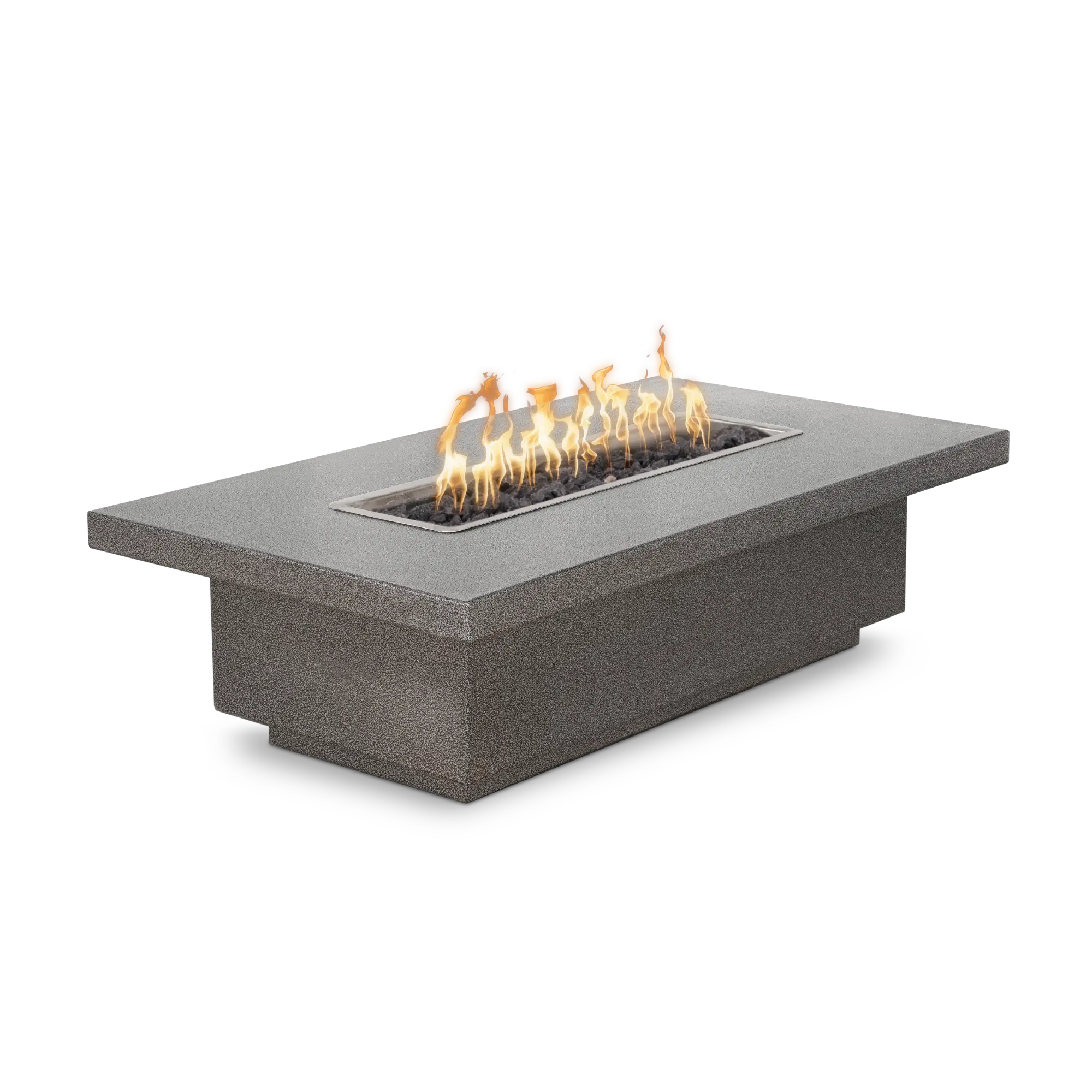 Fremont 48" Rectangular Steel Gas Fire Pit Table – The Outdoor Plus