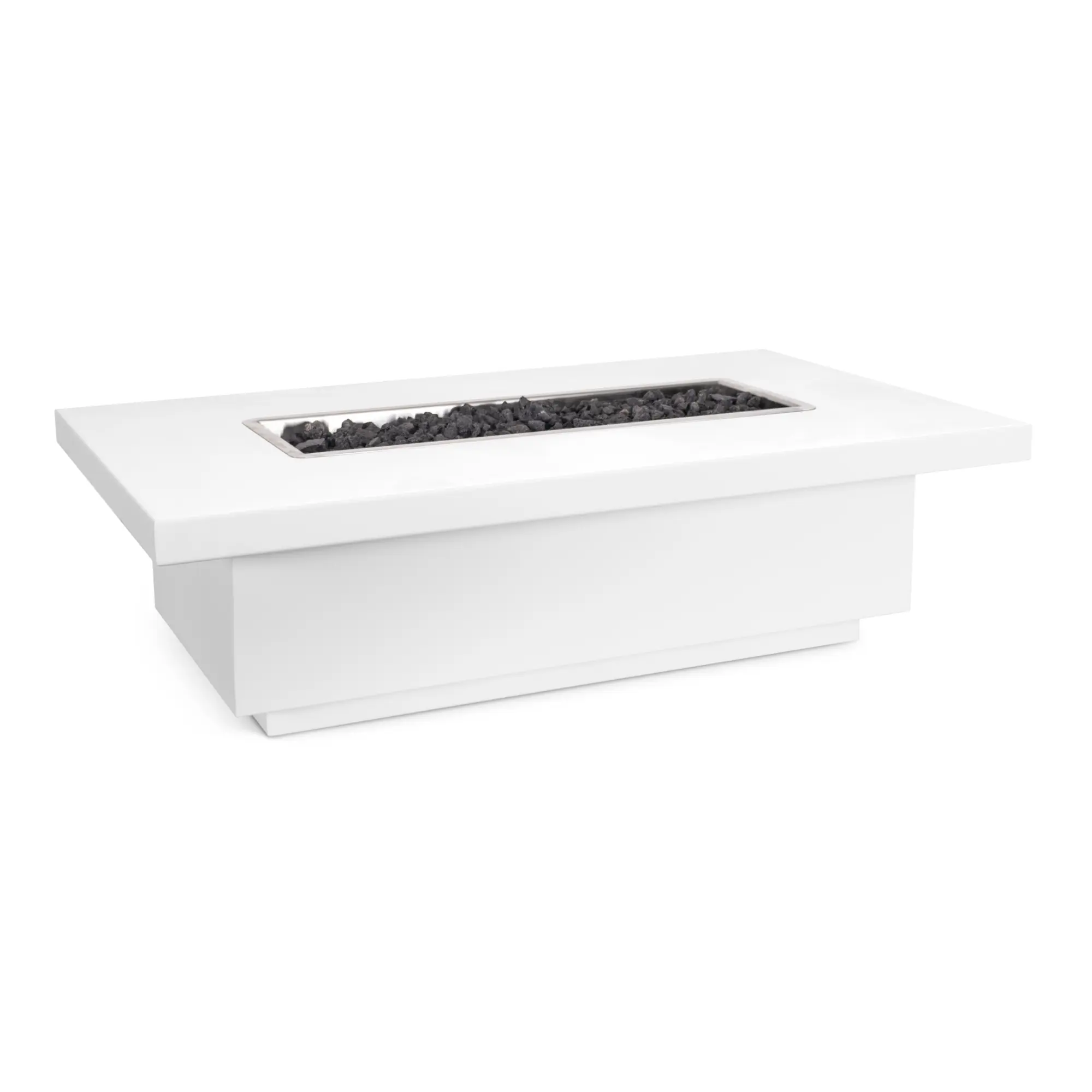 Fremont 60" Rectangular Steel Gas Fire Pit Table – The Outdoor Plus