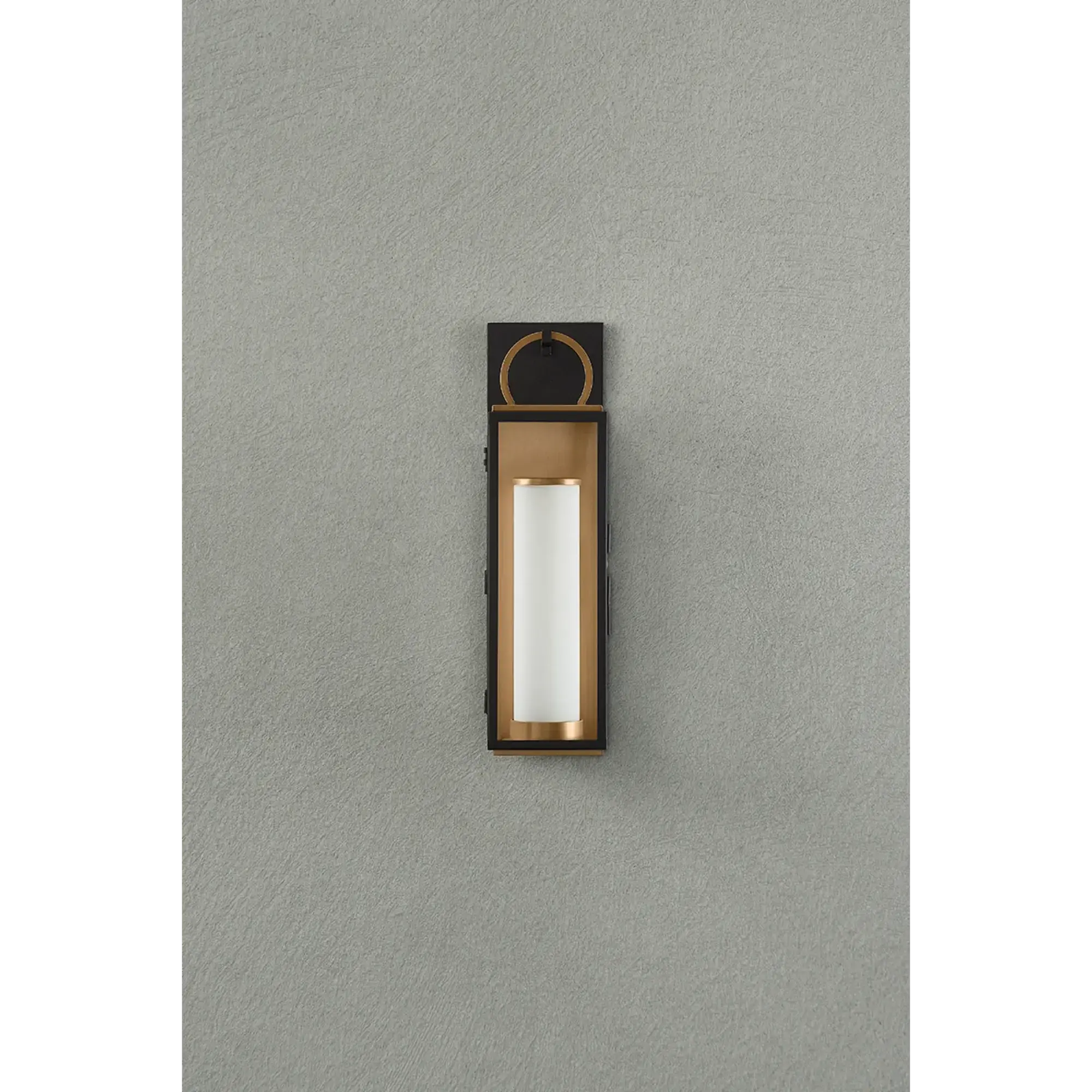 Troy Lighting Gareth 18.25-Inch Outdoor Wall Sconce - Patina Brass - Wet Rated - B6718-PBR/TBK Troy Lighting