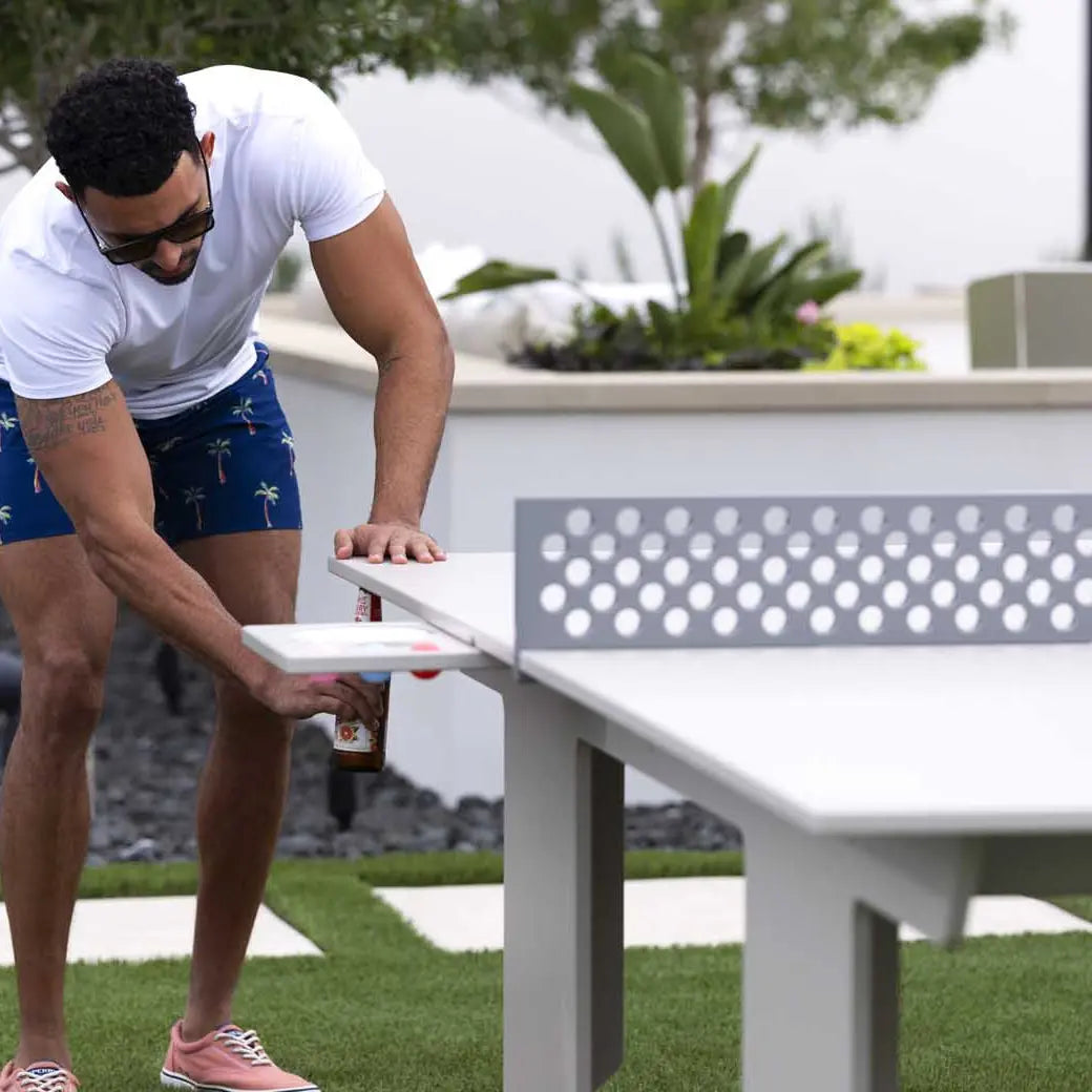 Ledge Lounger Table Tennis Set Resin Outdoor Ping Pong Table - view 10