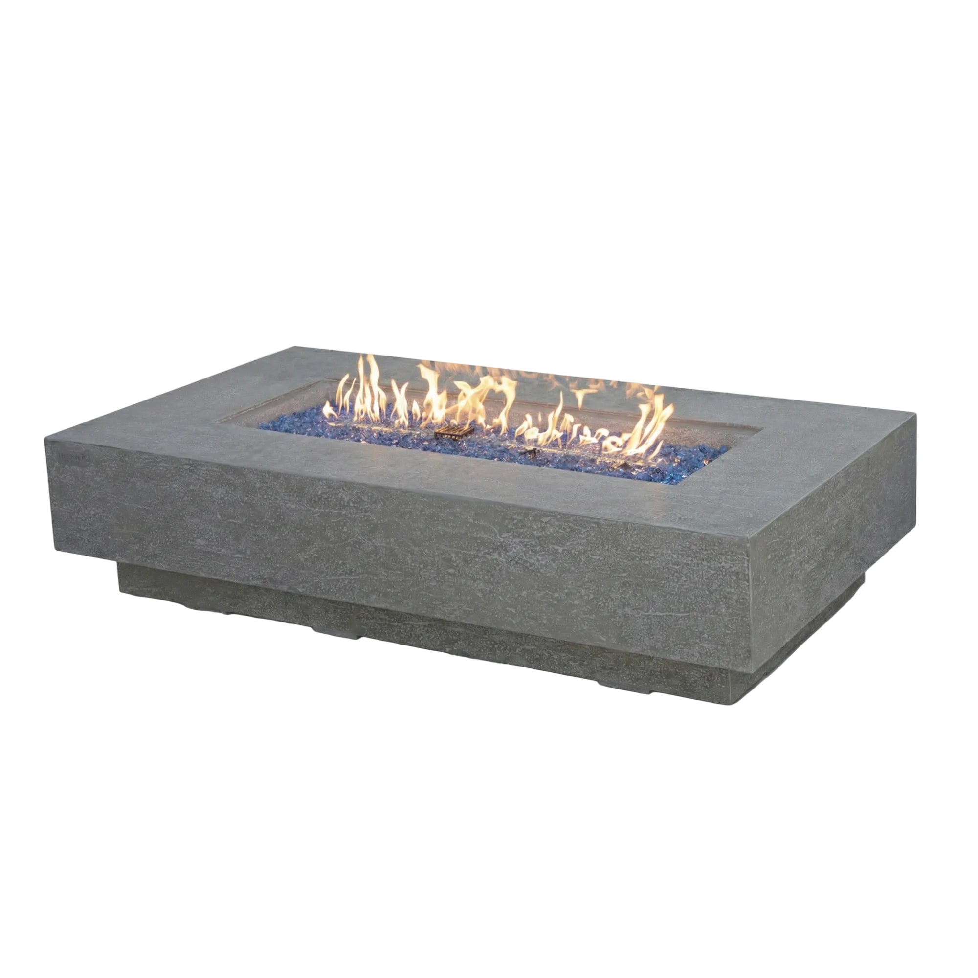 Riviera 60″ Rectangular Concrete Gas Fire Table – Elementi Plus
