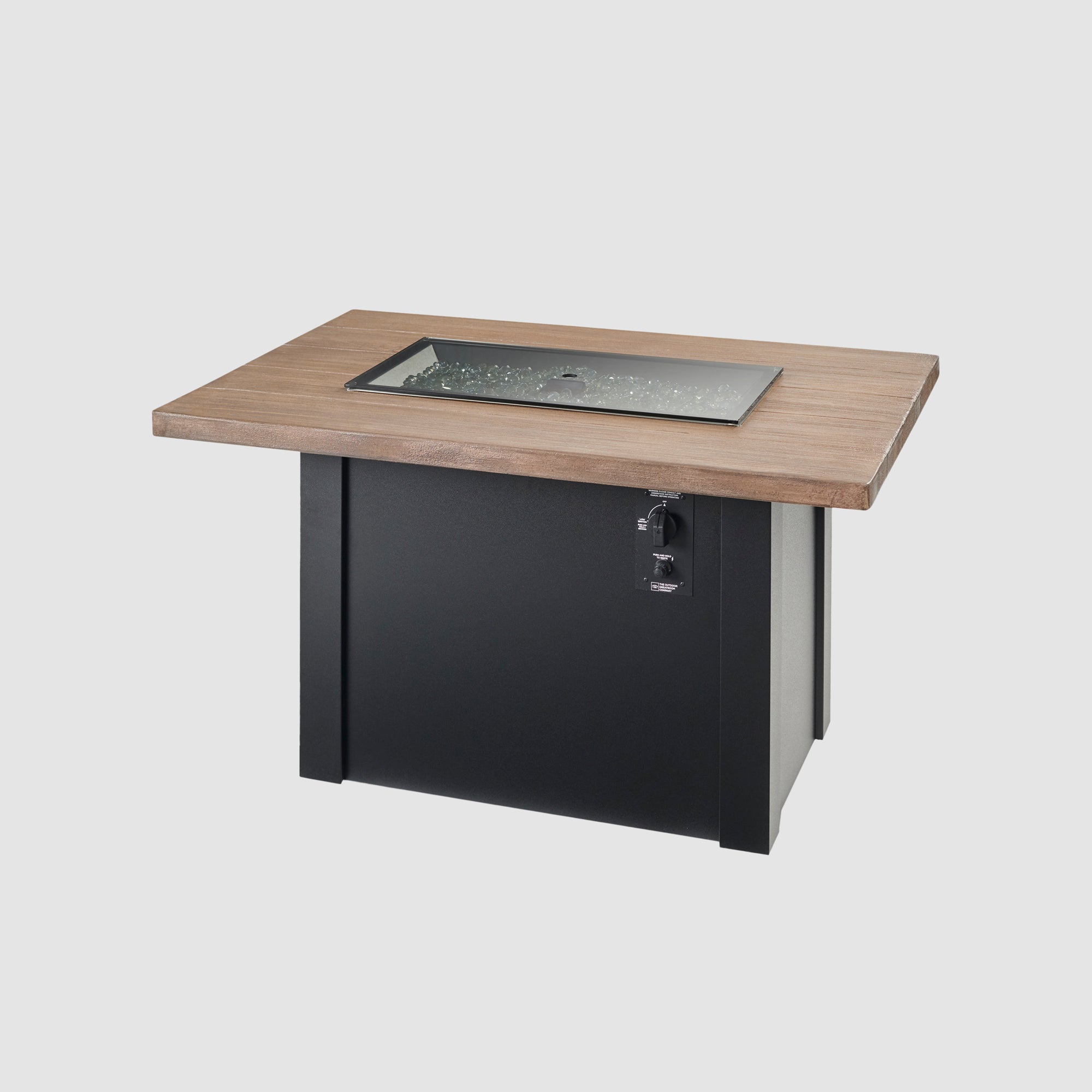 Havenwood 44″ Rectangular Gas Fire Table – Concrete Top by The Outdoor GreatRoom Company