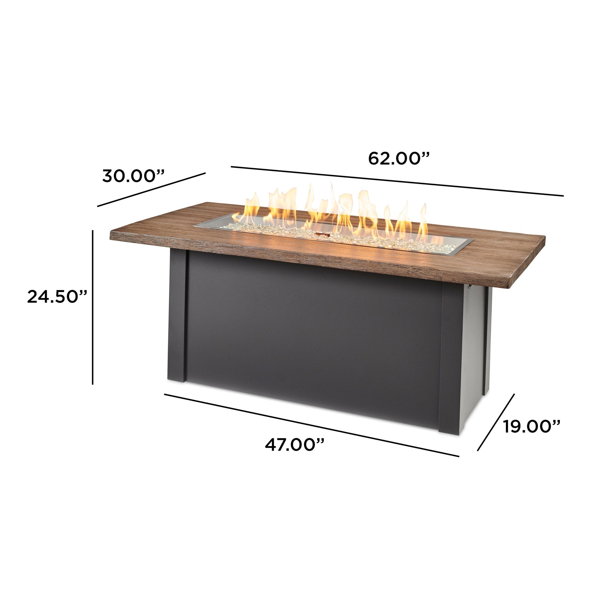Havenwood 62″ Gas Fire Pit Table – The Outdoor GreatRoom Company