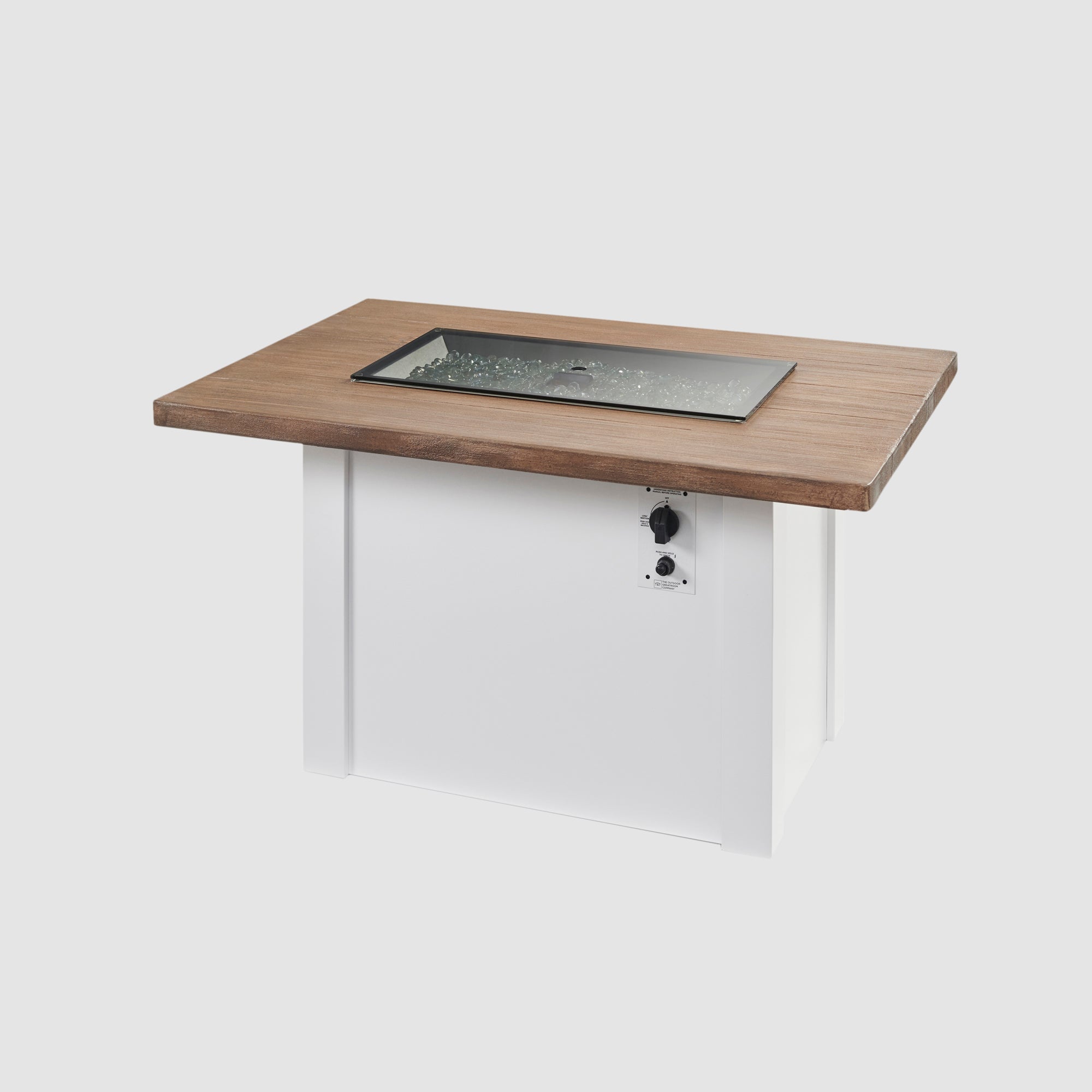 Havenwood 44″ Rectangular Gas Fire Table – Concrete Top by The Outdoor GreatRoom Company