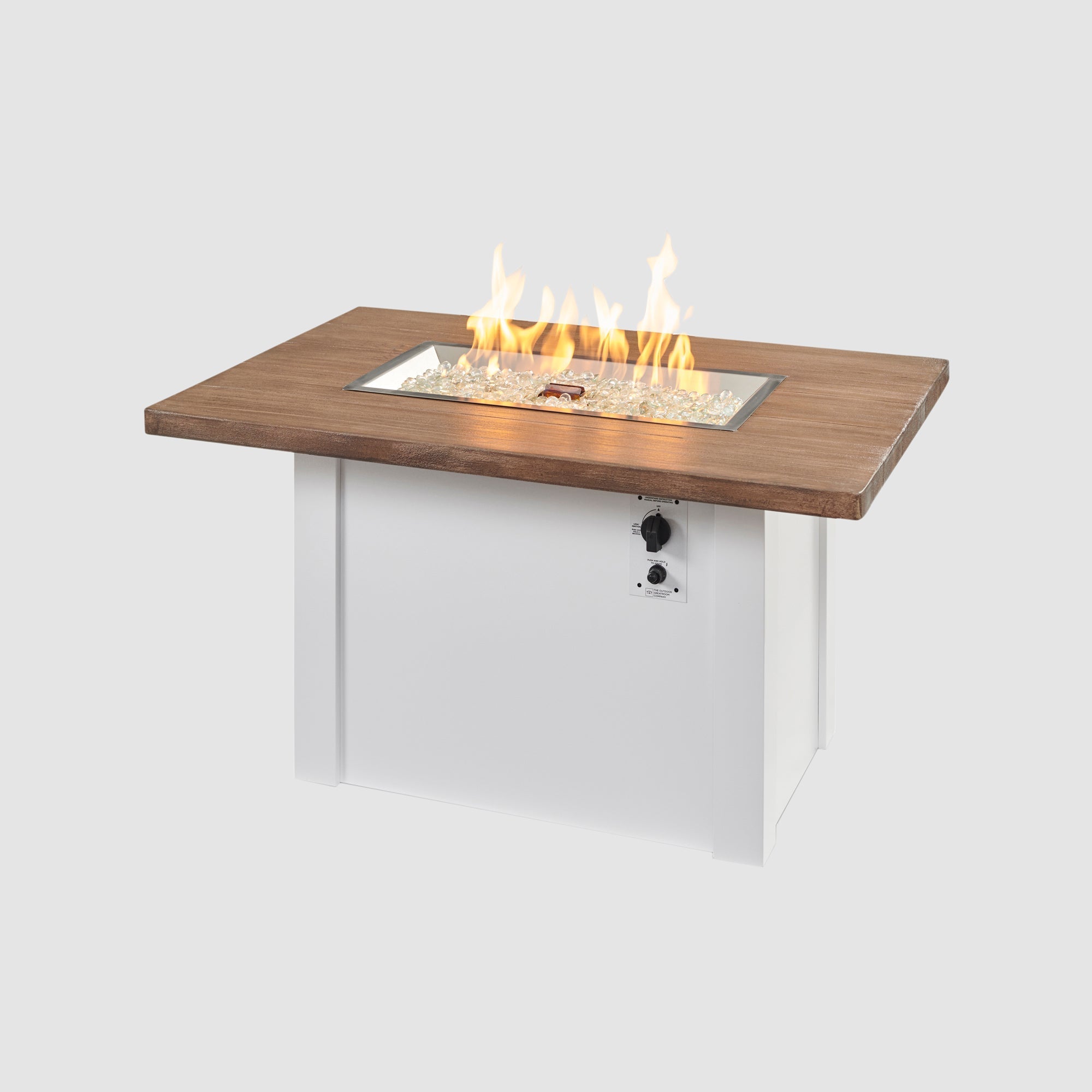 Havenwood 44″ Rectangular Gas Fire Table – Concrete Top by The Outdoor GreatRoom Company