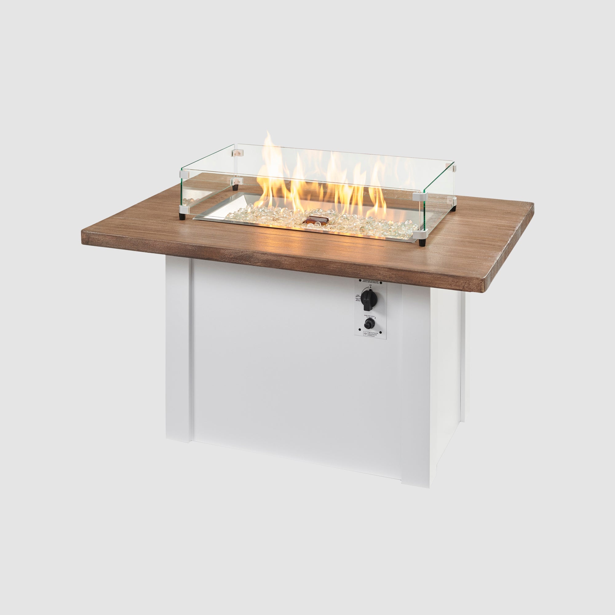Havenwood 44″ Rectangular Gas Fire Table – Concrete Top by The Outdoor GreatRoom Company